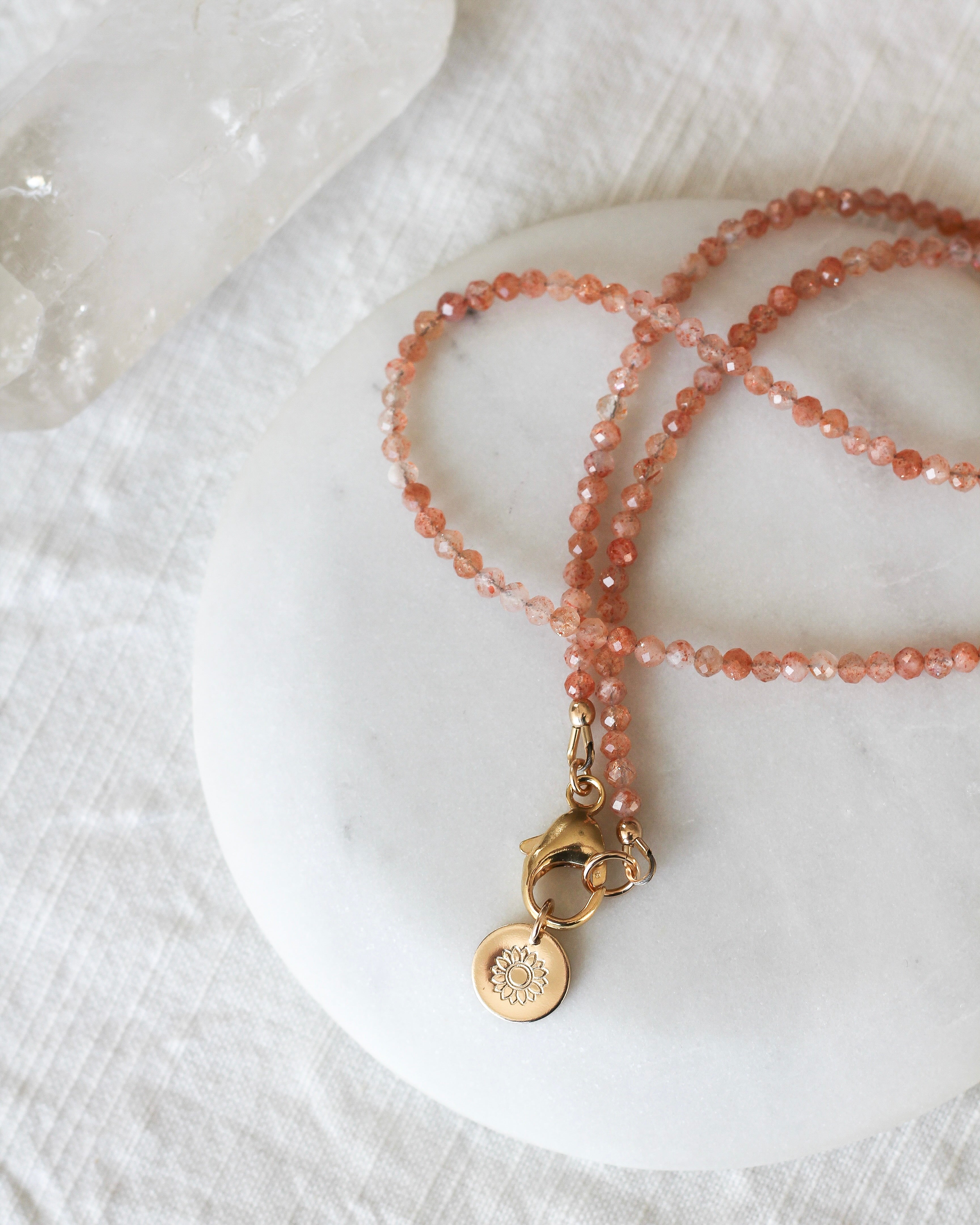 Warmth Intention Necklace | Sunstone