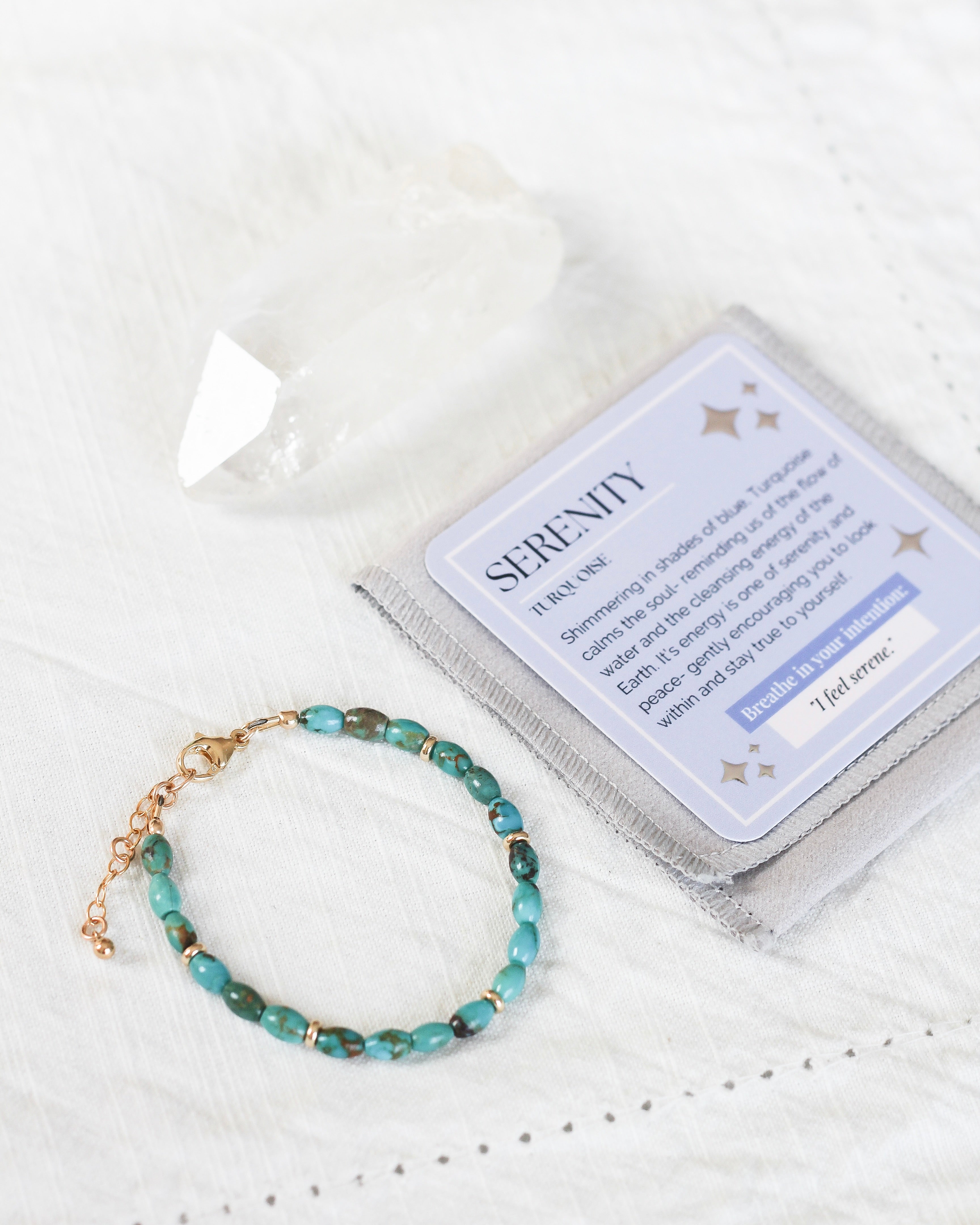 Serenity Barrel Bracelet | Turquoise