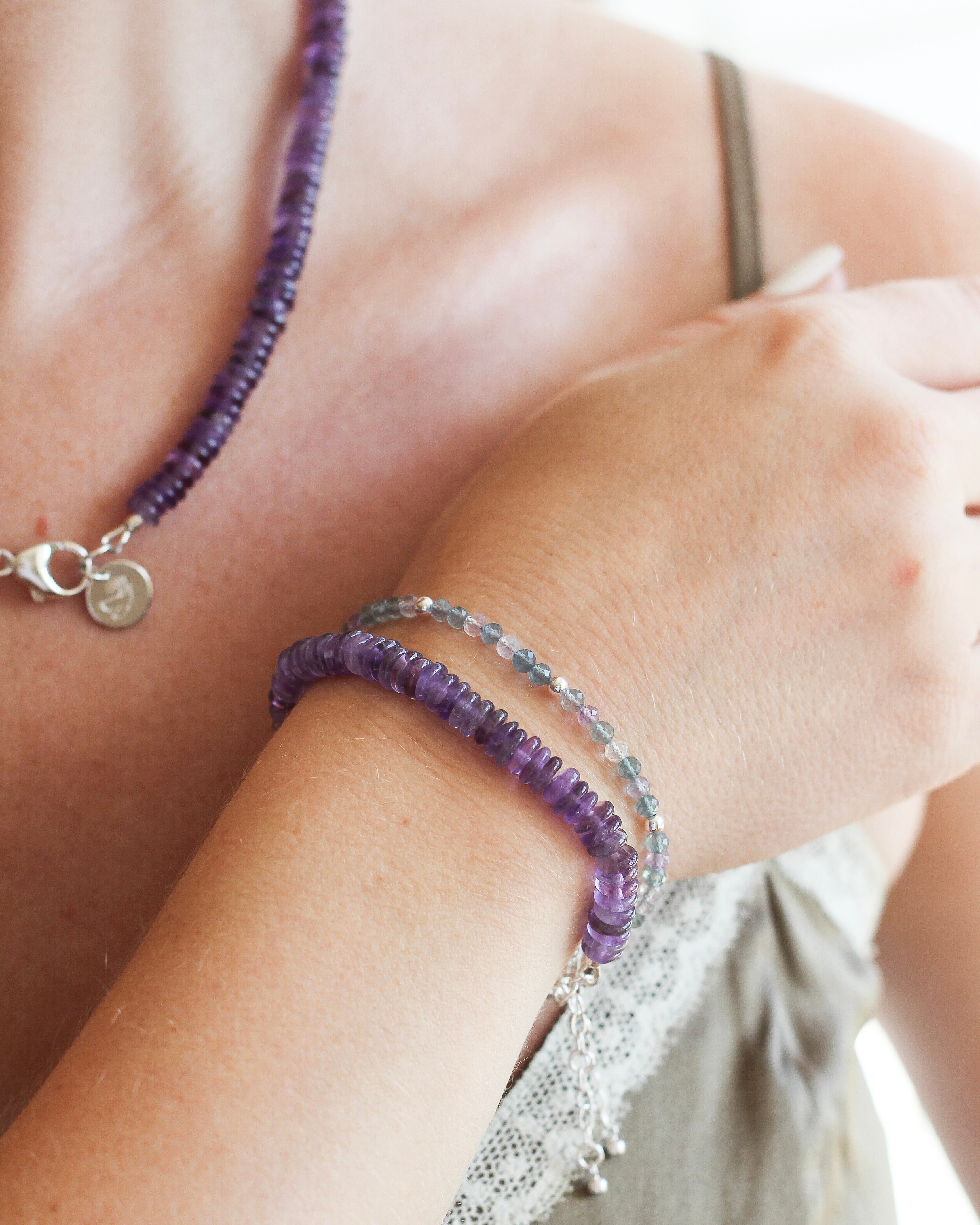 Peace Gemmy Bracelet | Amethyst