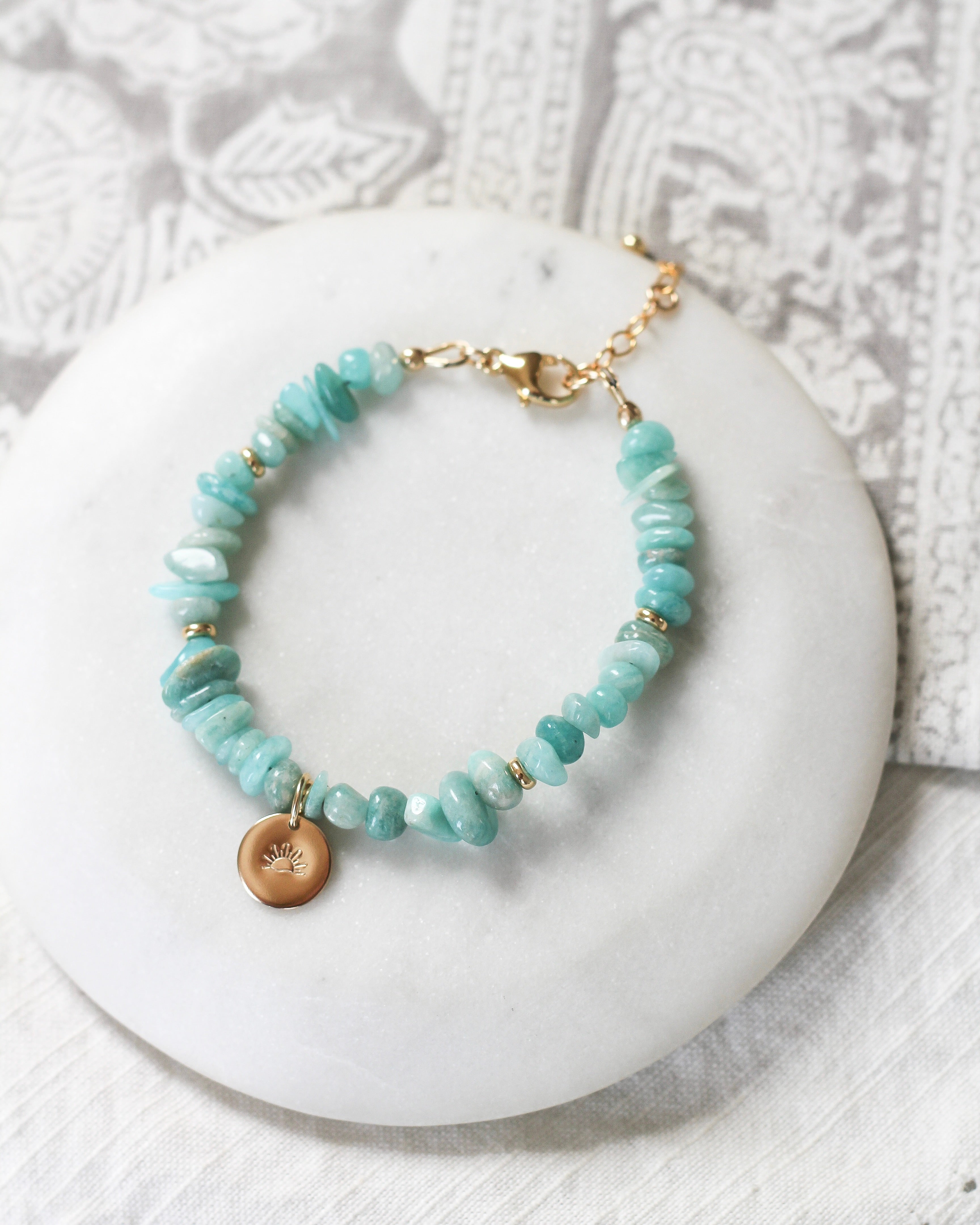 Soothe Pebble Bracelet | Amazonite
