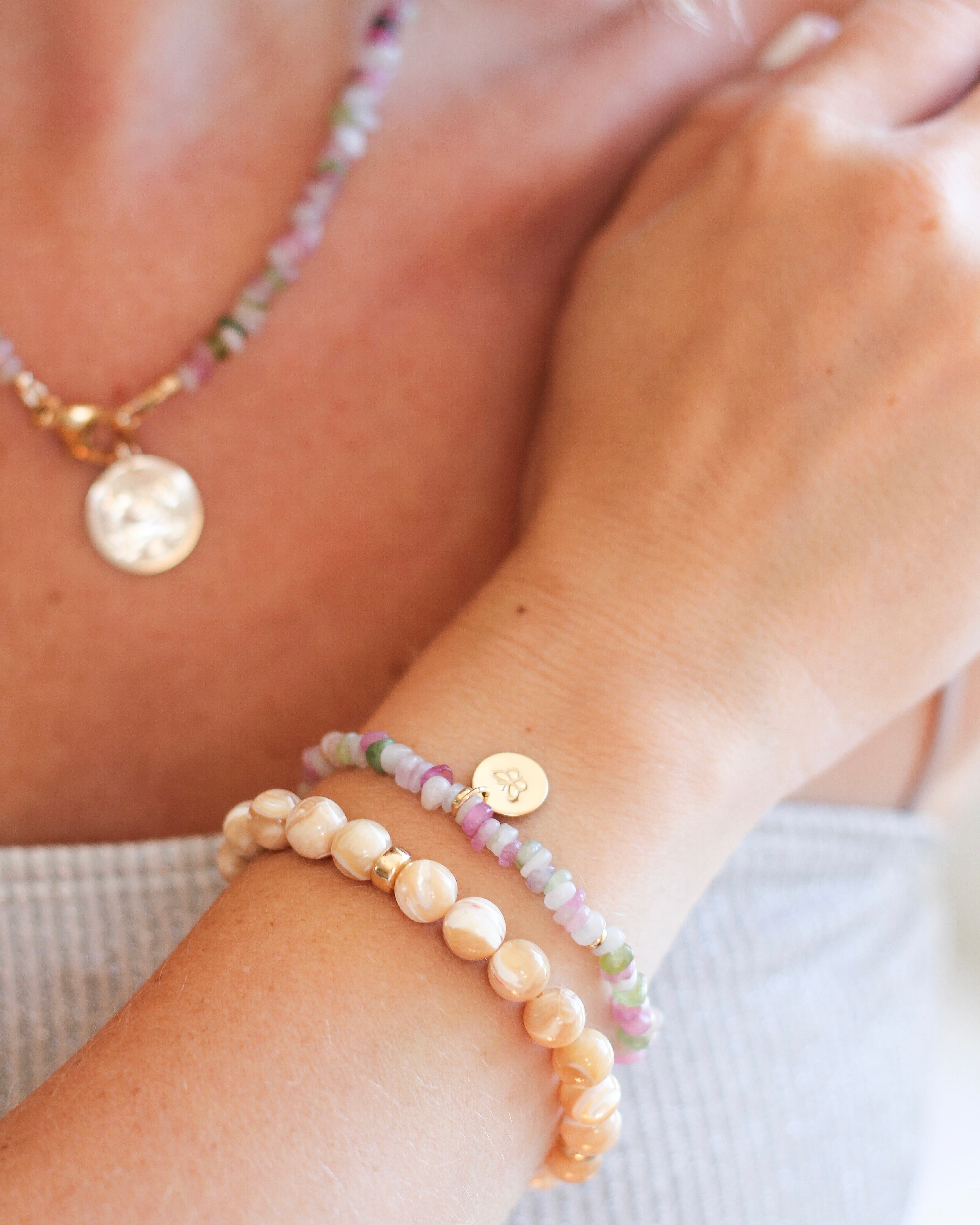 Solace Aura Bracelet | Mother of Pearl