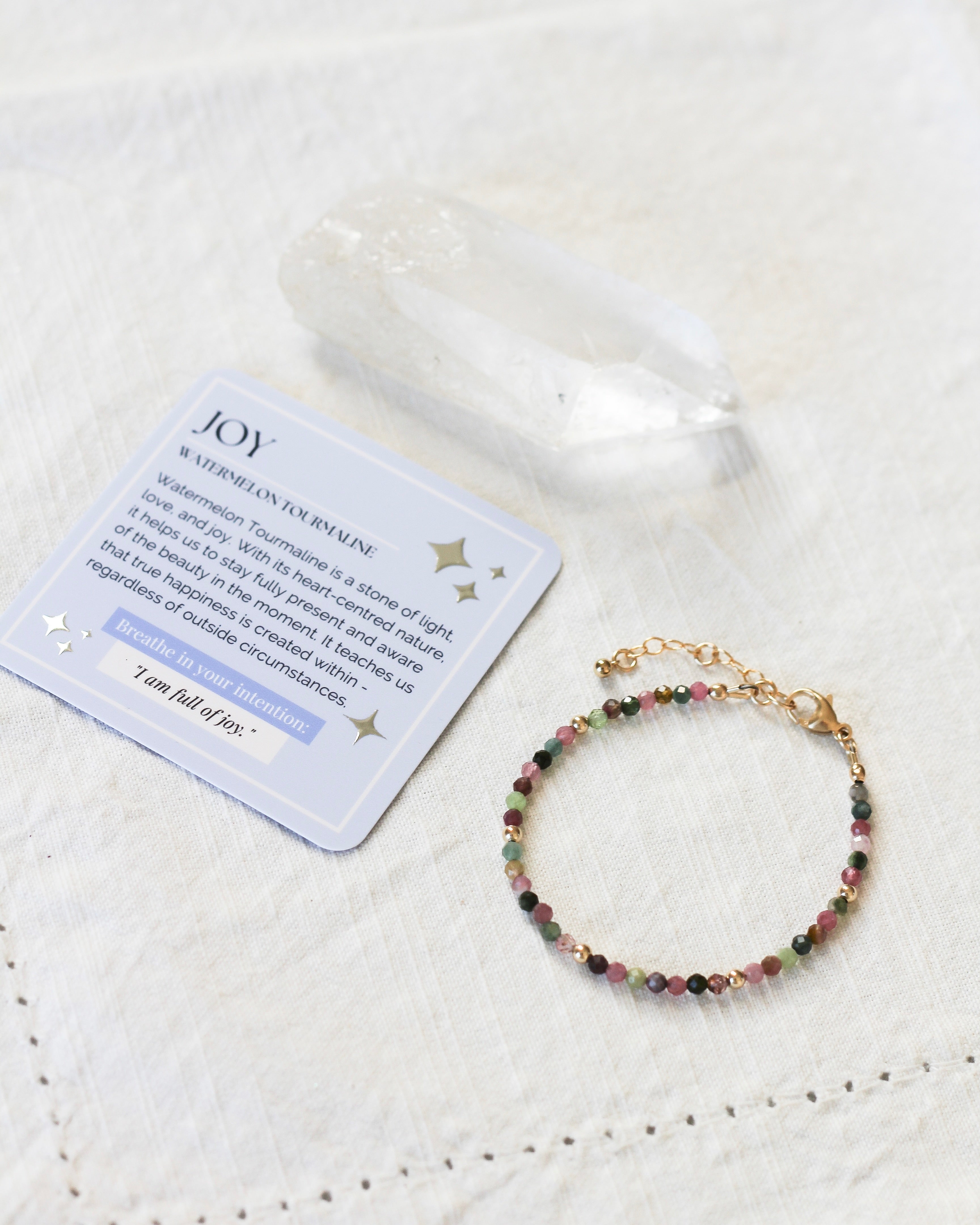 Joy Intention Bracelet | Watermelon Tourmaline