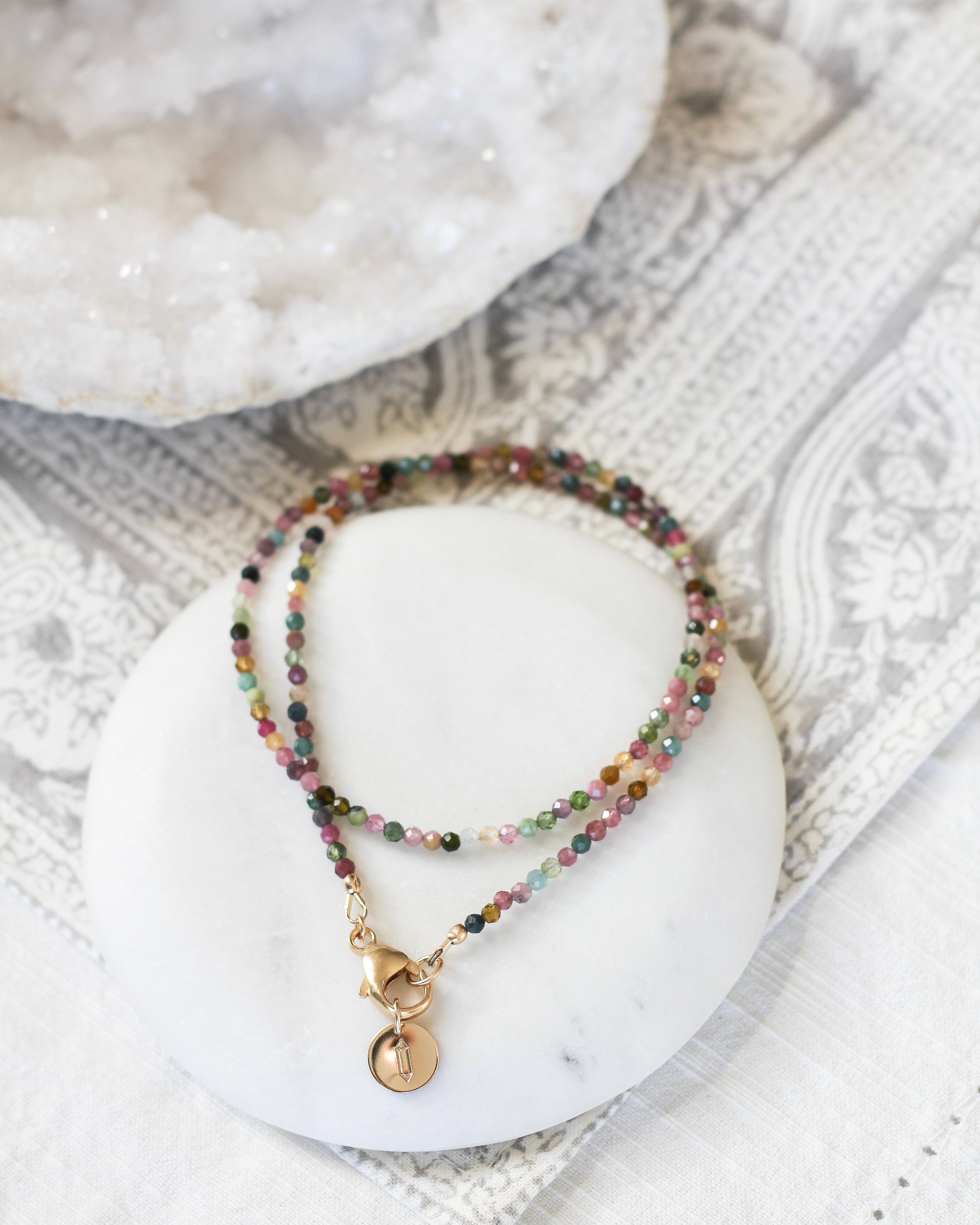 Joy Intention Necklace | Watermelon Tourmaline