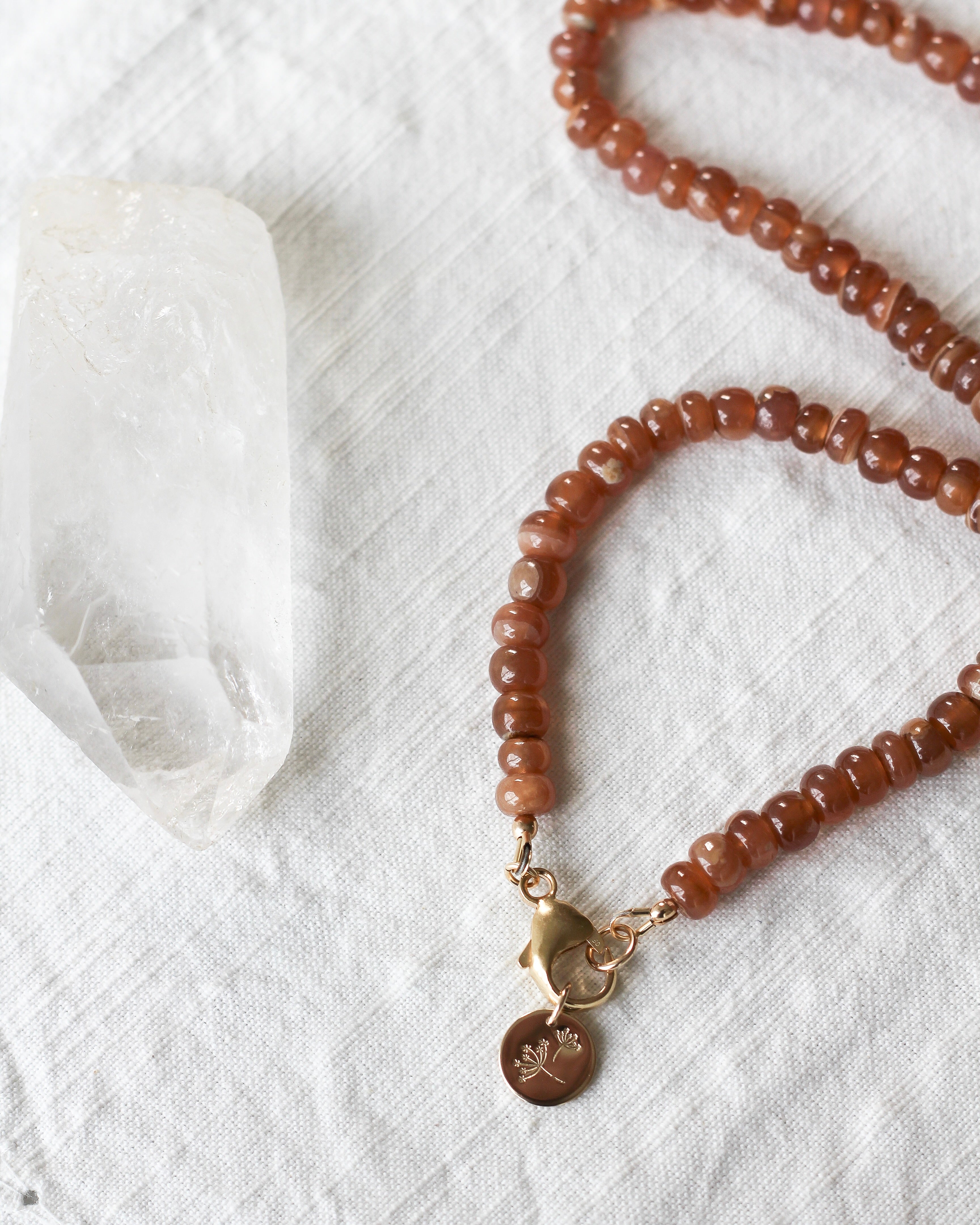 Compassion Gemmy Necklace | Brown Rhodochrosite