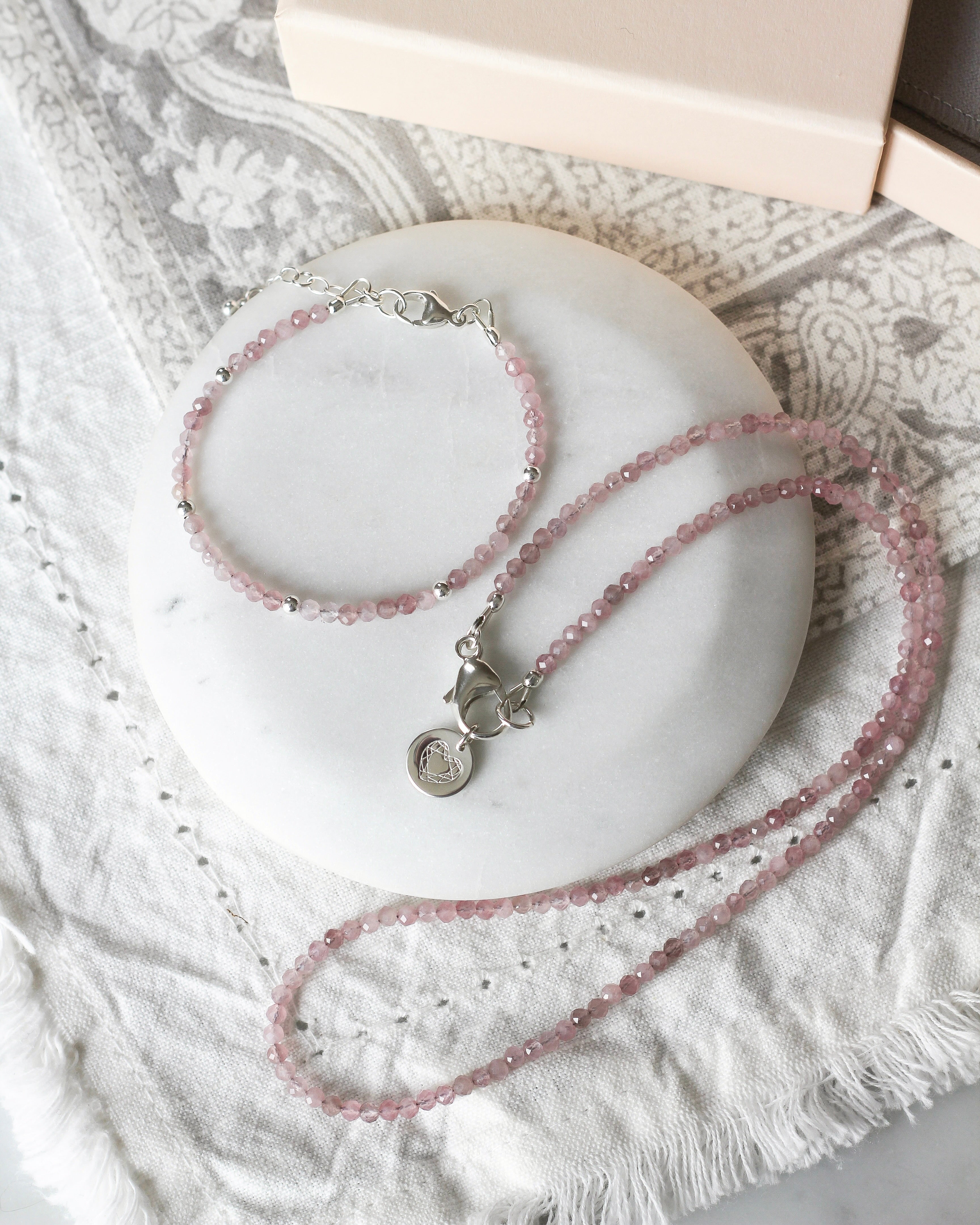 Love Intention Necklace | Rose Quartz