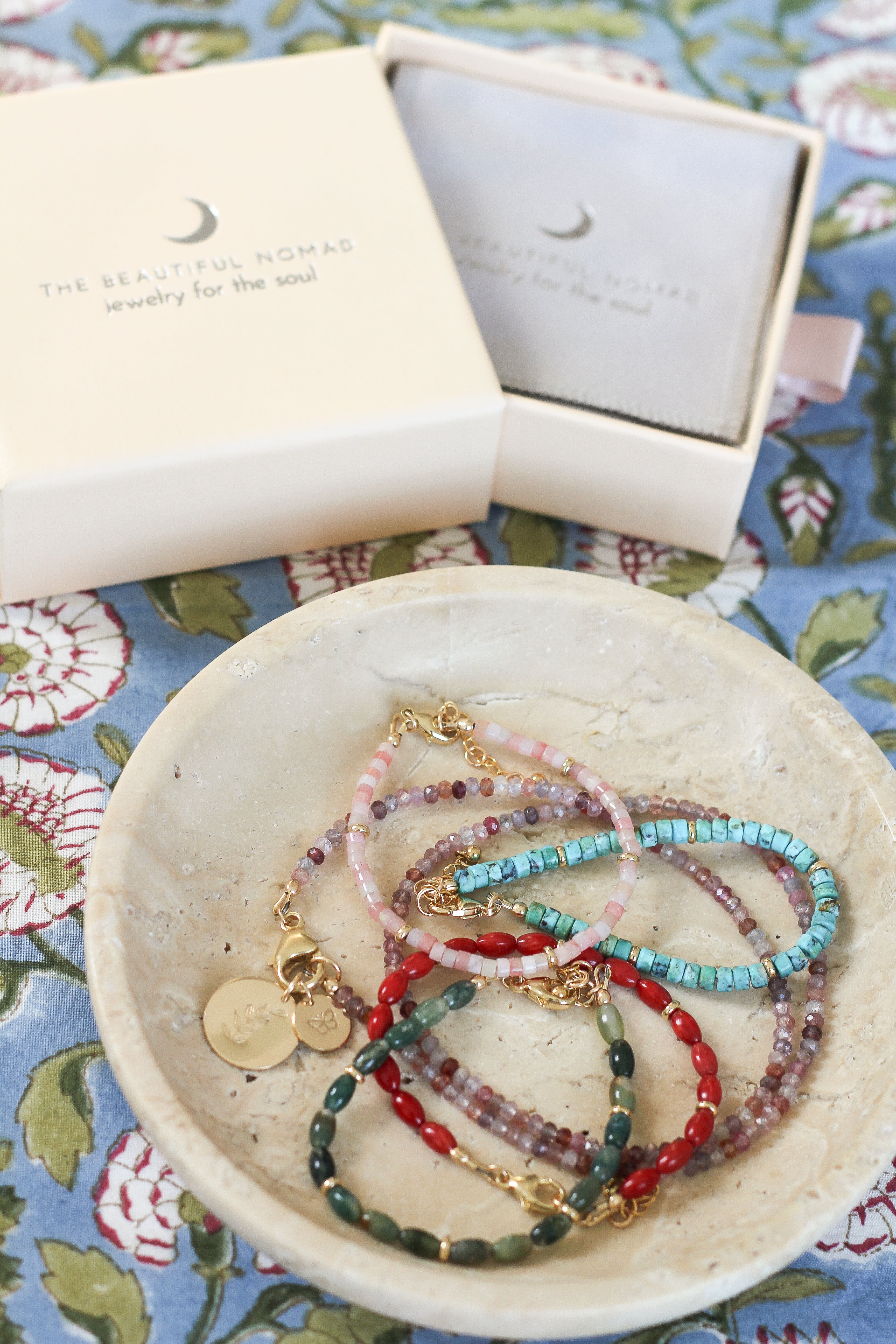Restore Heishi Bracelet | Pink Opal