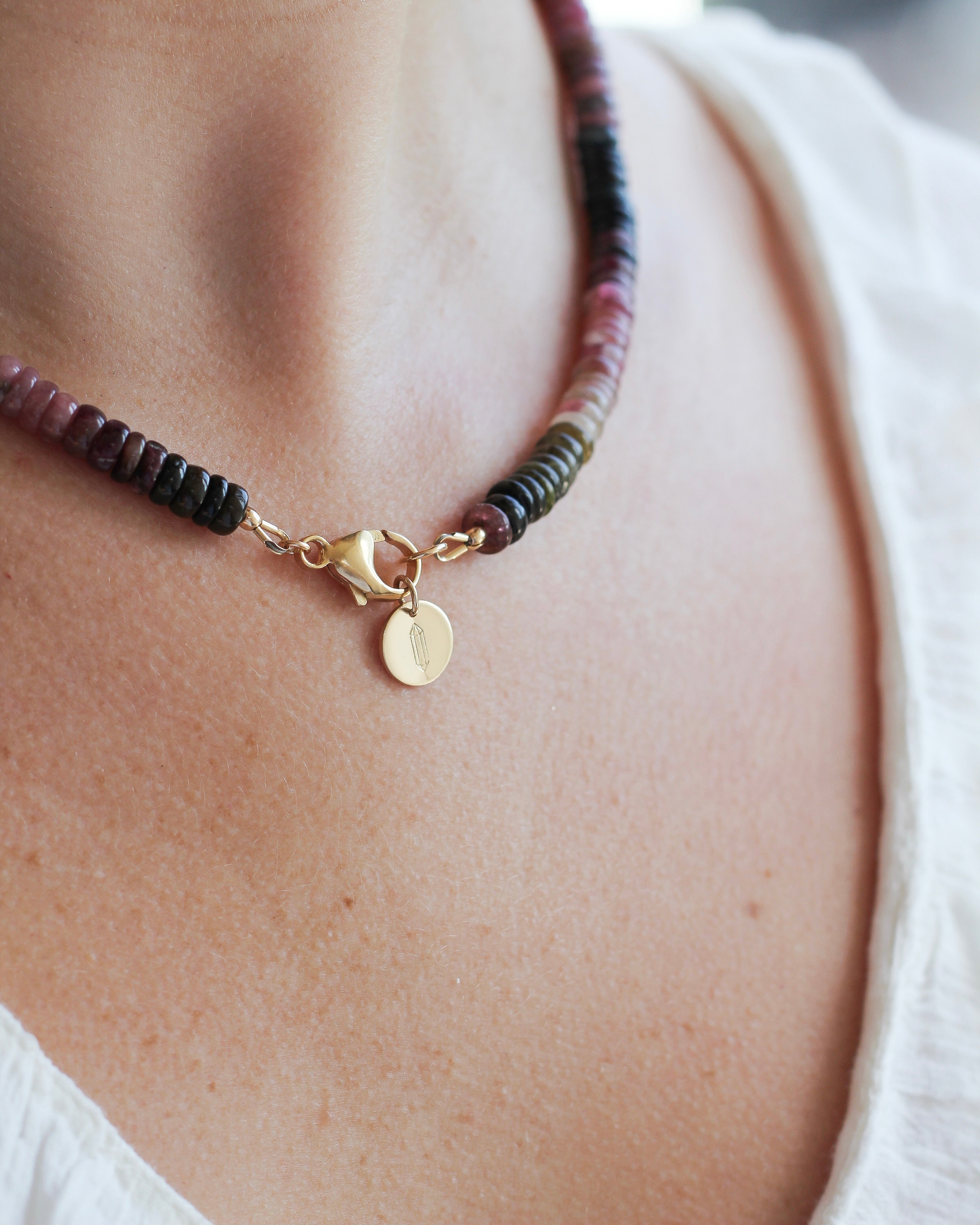 Joy Gemmy Necklace | Watermelon Tourmaline