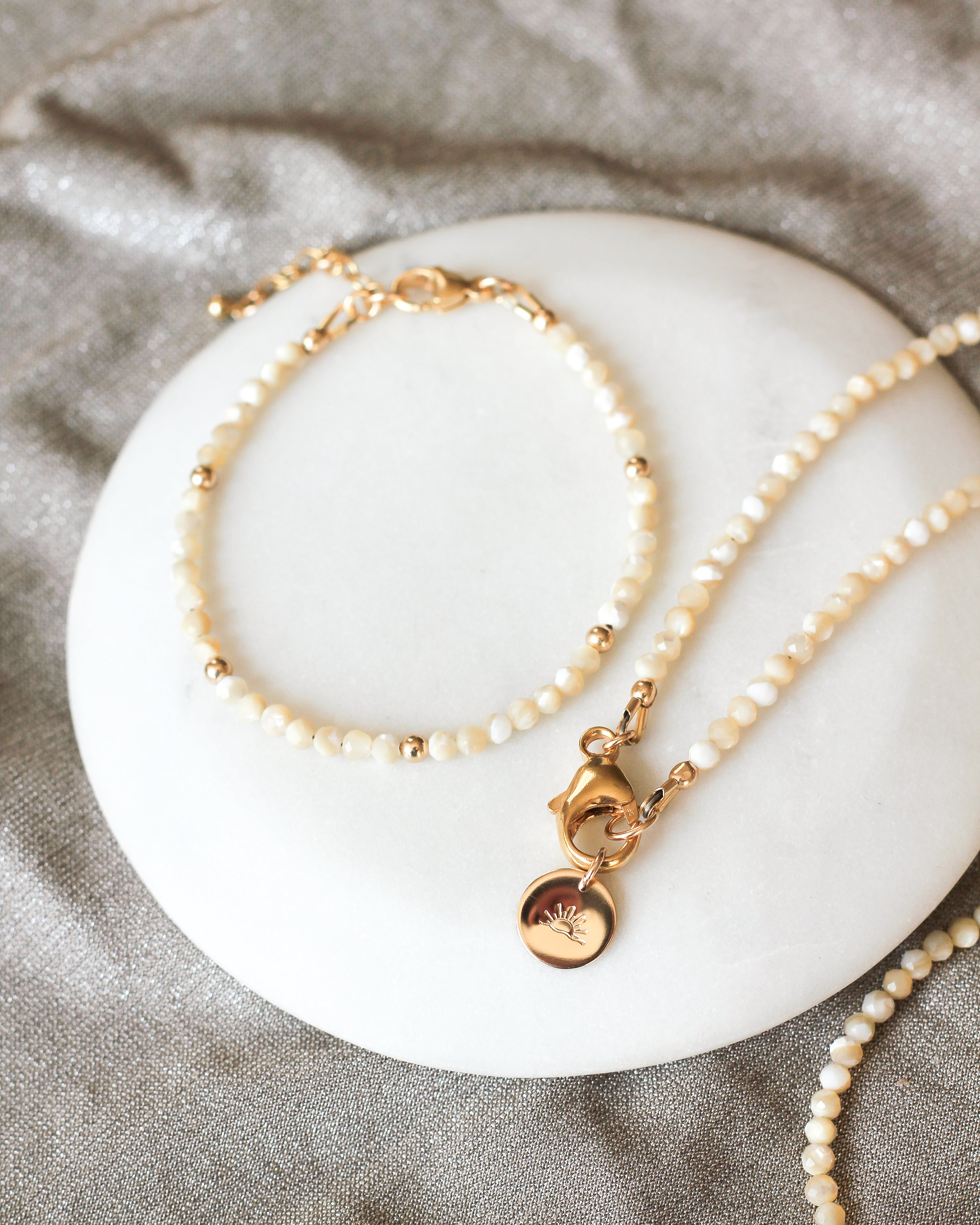 Solace Intention Necklace | Mother of Pearl