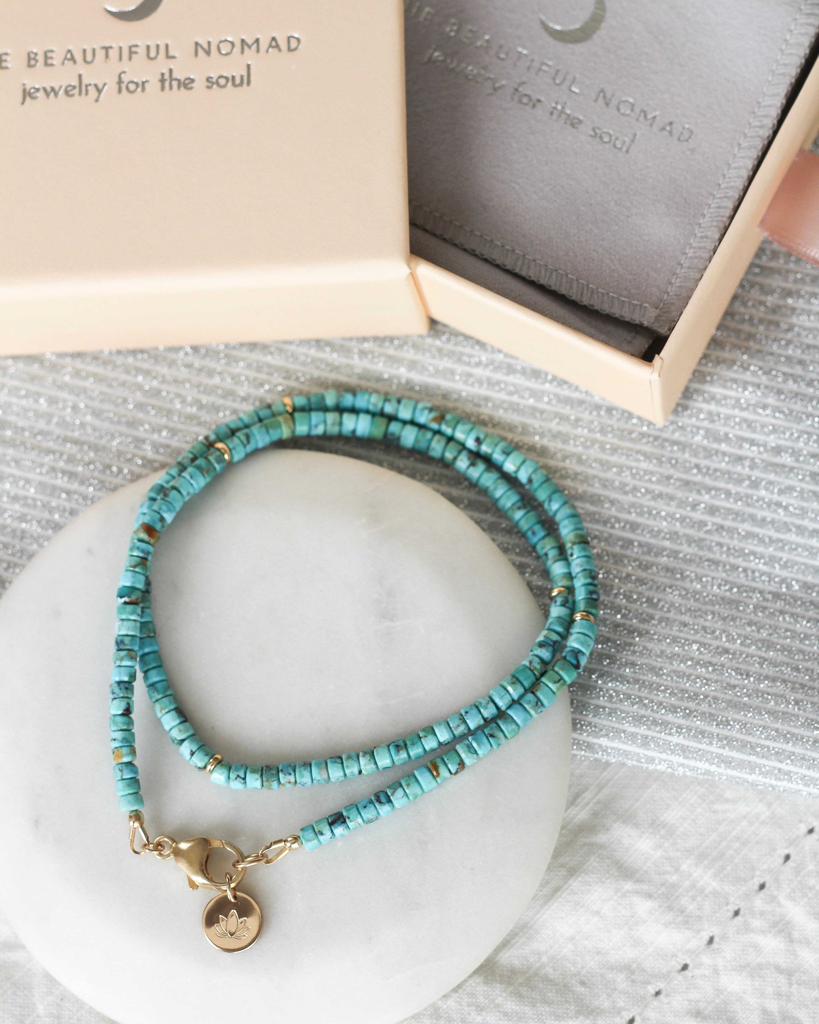 Serenity Heishi Necklace | Turquoise