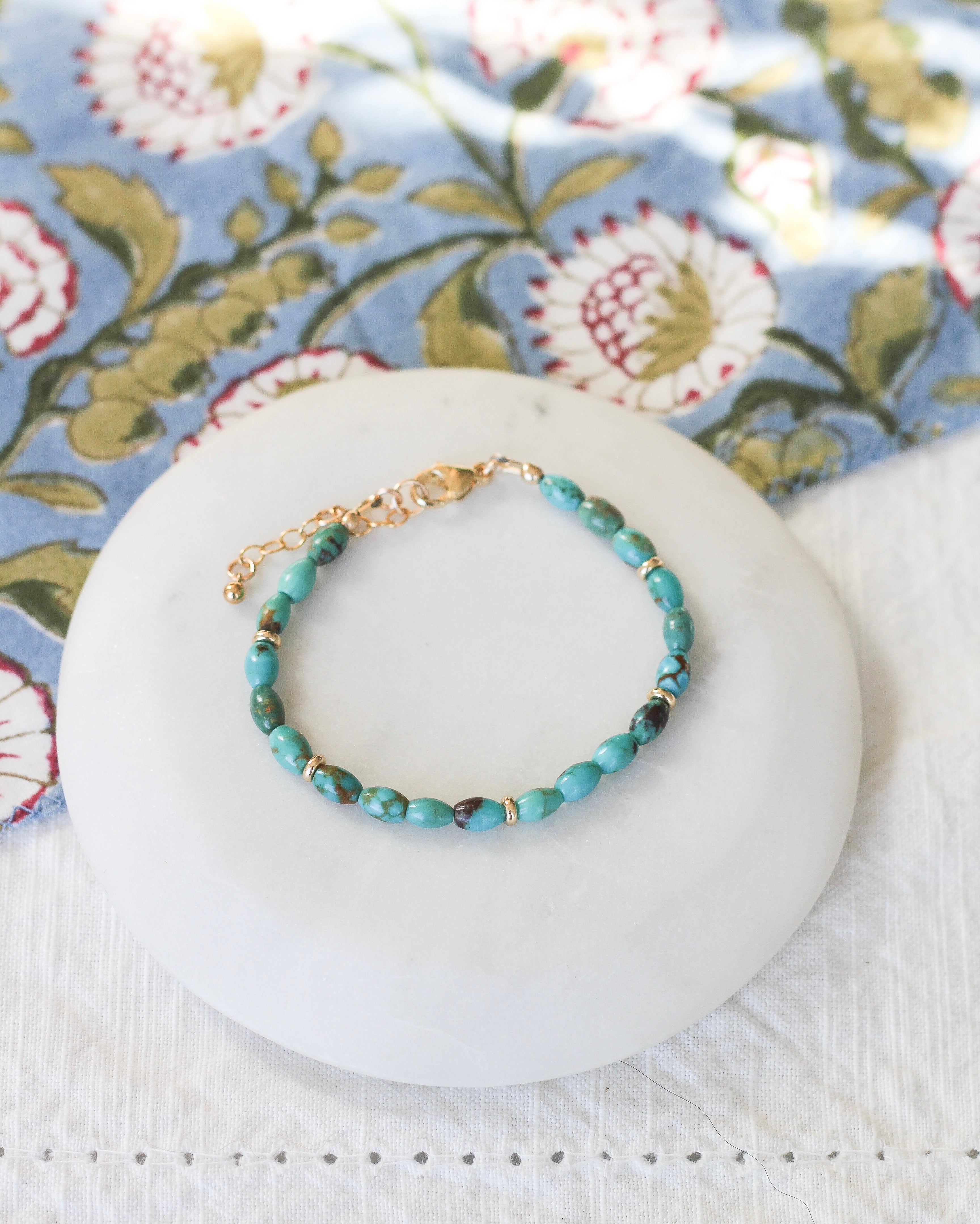 Serenity Barrel Bracelet | Turquoise