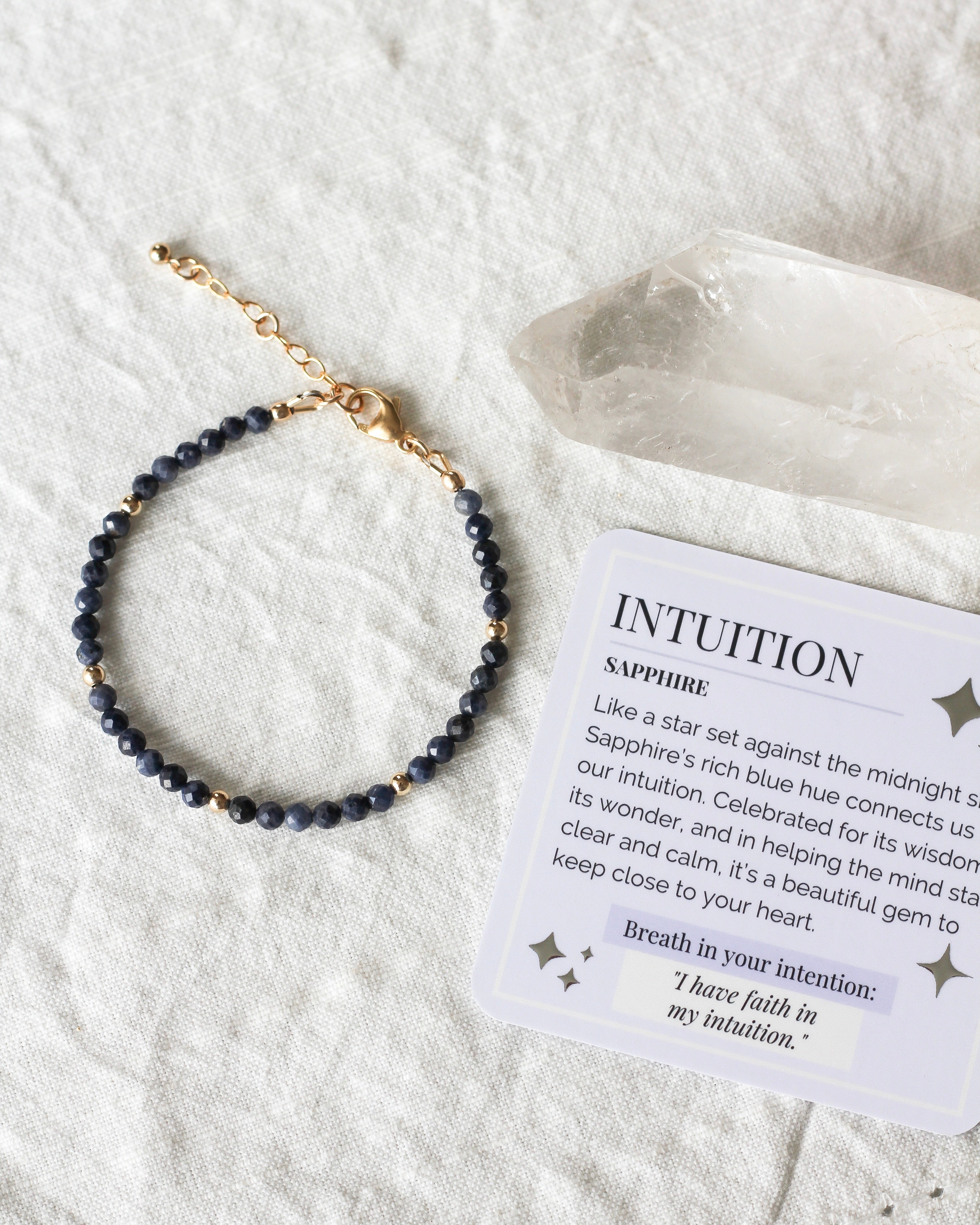 Intuition Intention Bracelet | Sapphire