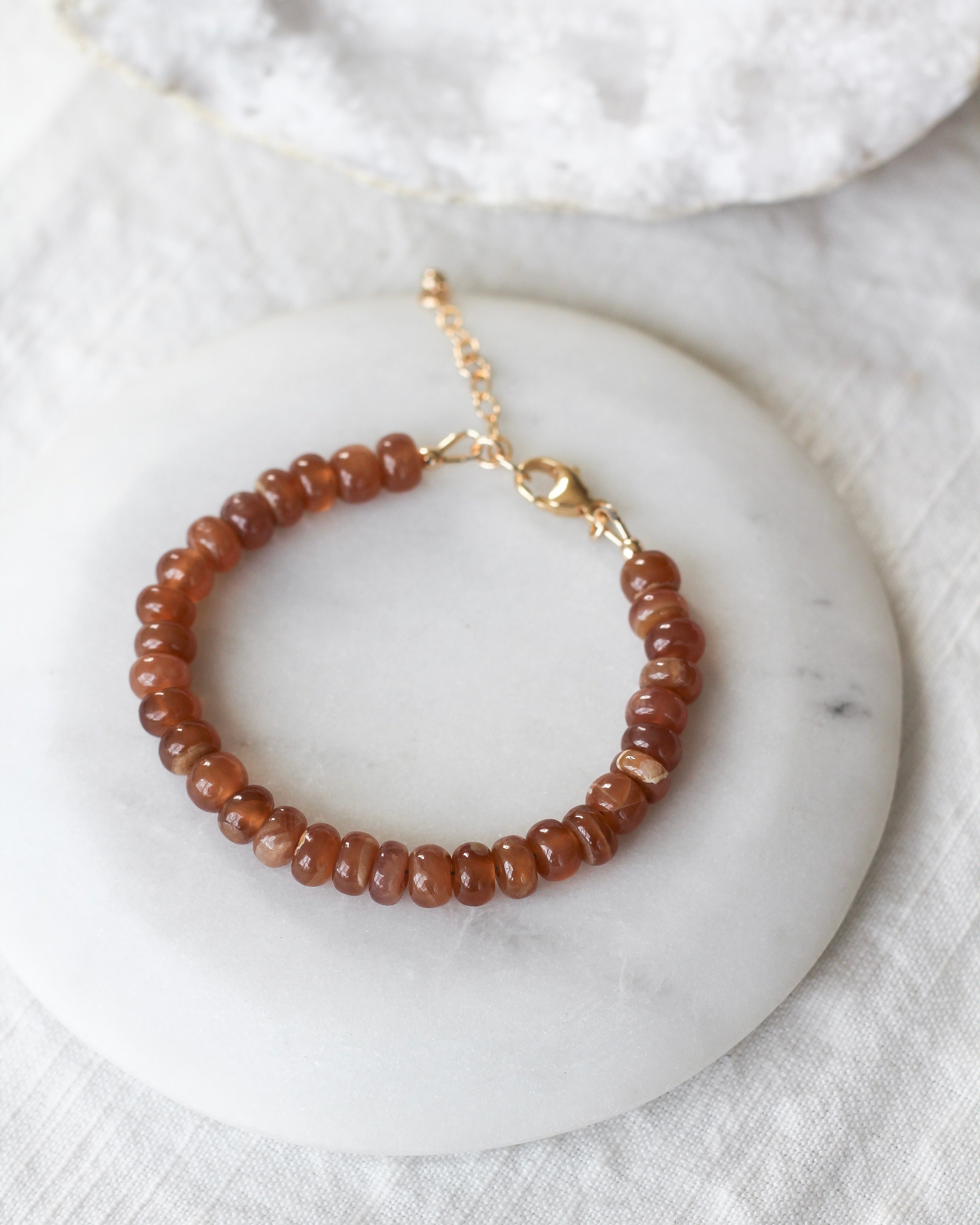 Compassion Gemmy Bracelet | Brown Rhodochrosite