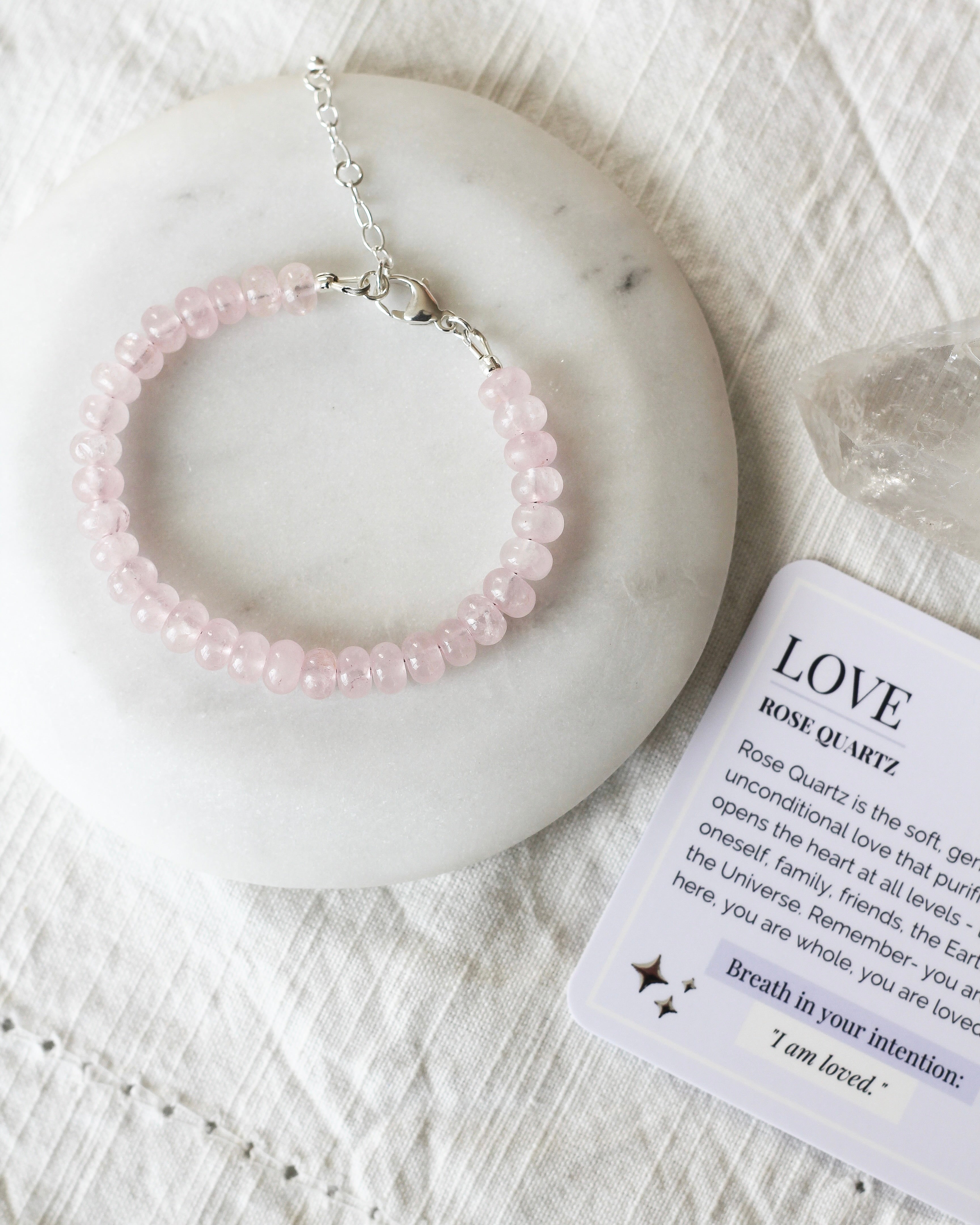 Love Gemmy Bracelet | Rose Quartz