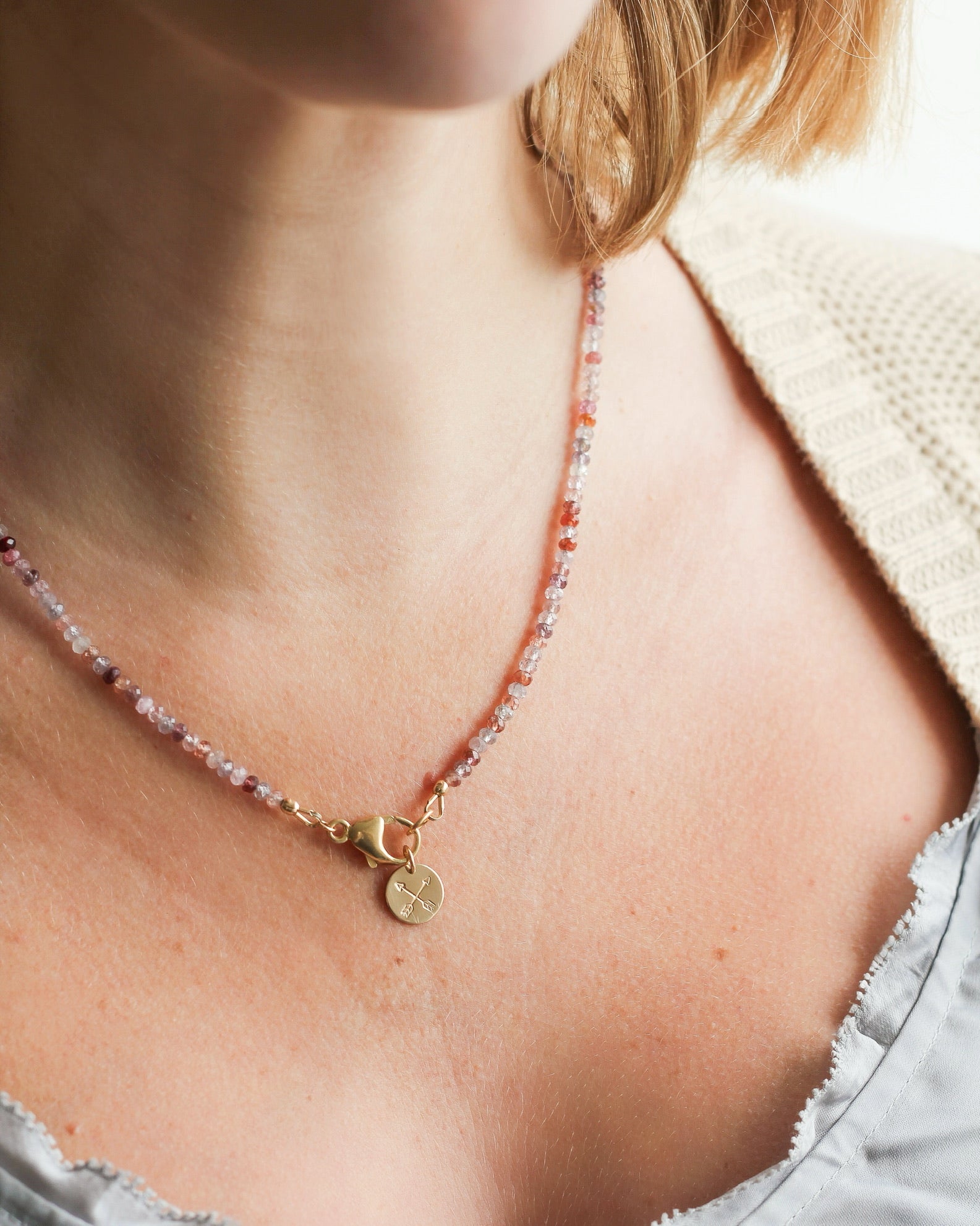 Courage Intention Necklace | Spinel