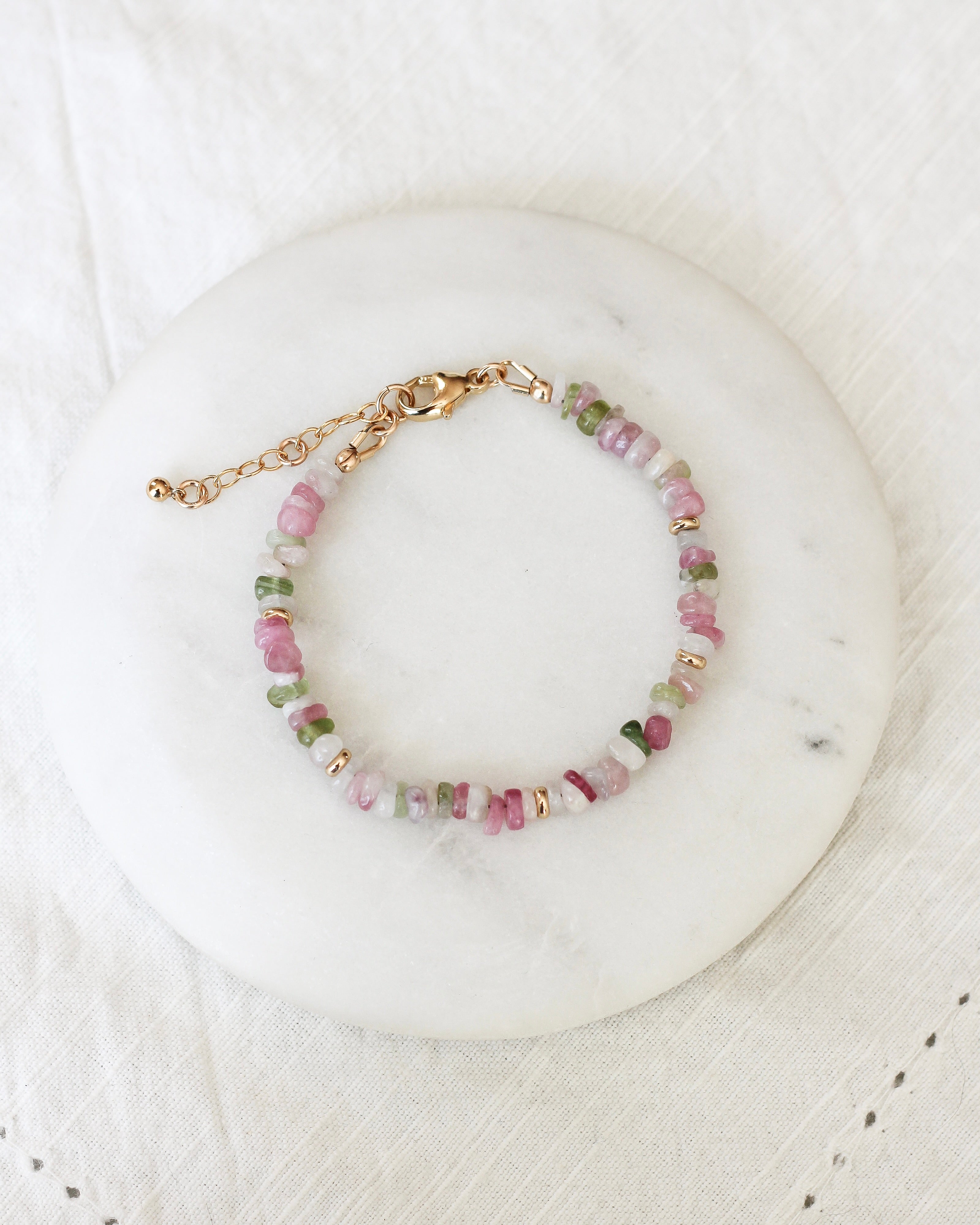 Joy Pebble Bracelet | Watermelon Tourmaline