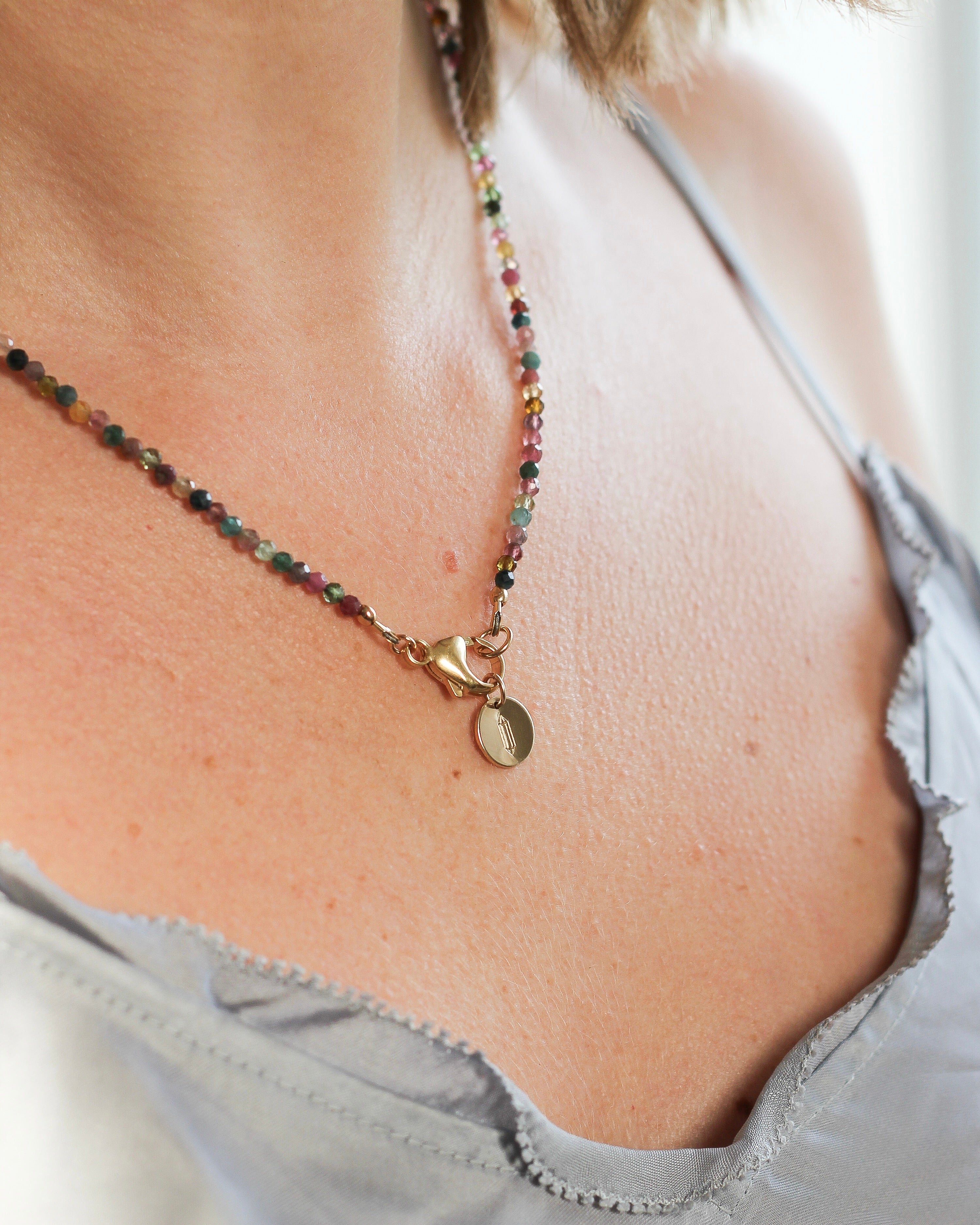 Joy Intention Necklace | Watermelon Tourmaline