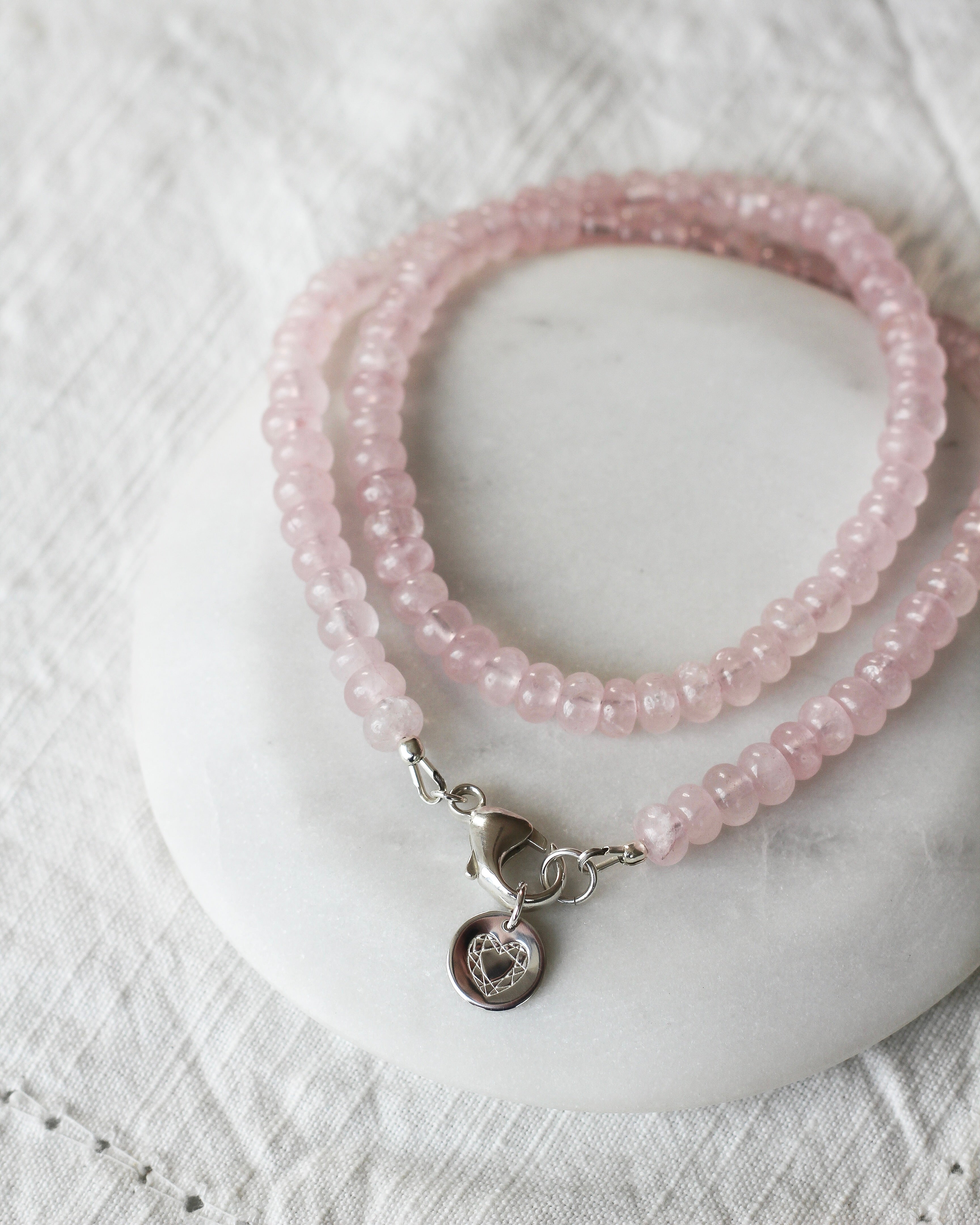 Love Gemmy Necklace | Rose Quartz