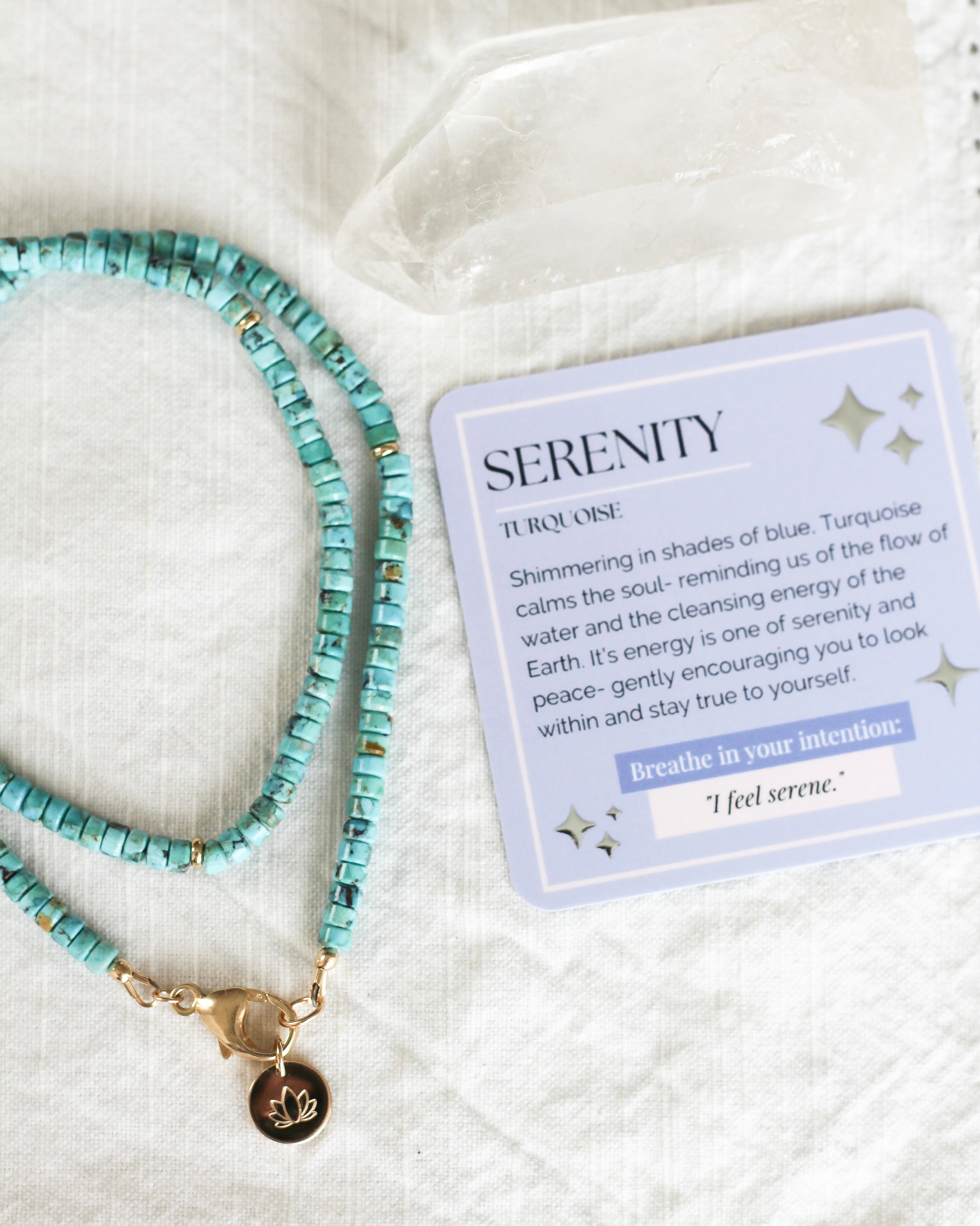 Serenity Heishi Necklace | Turquoise