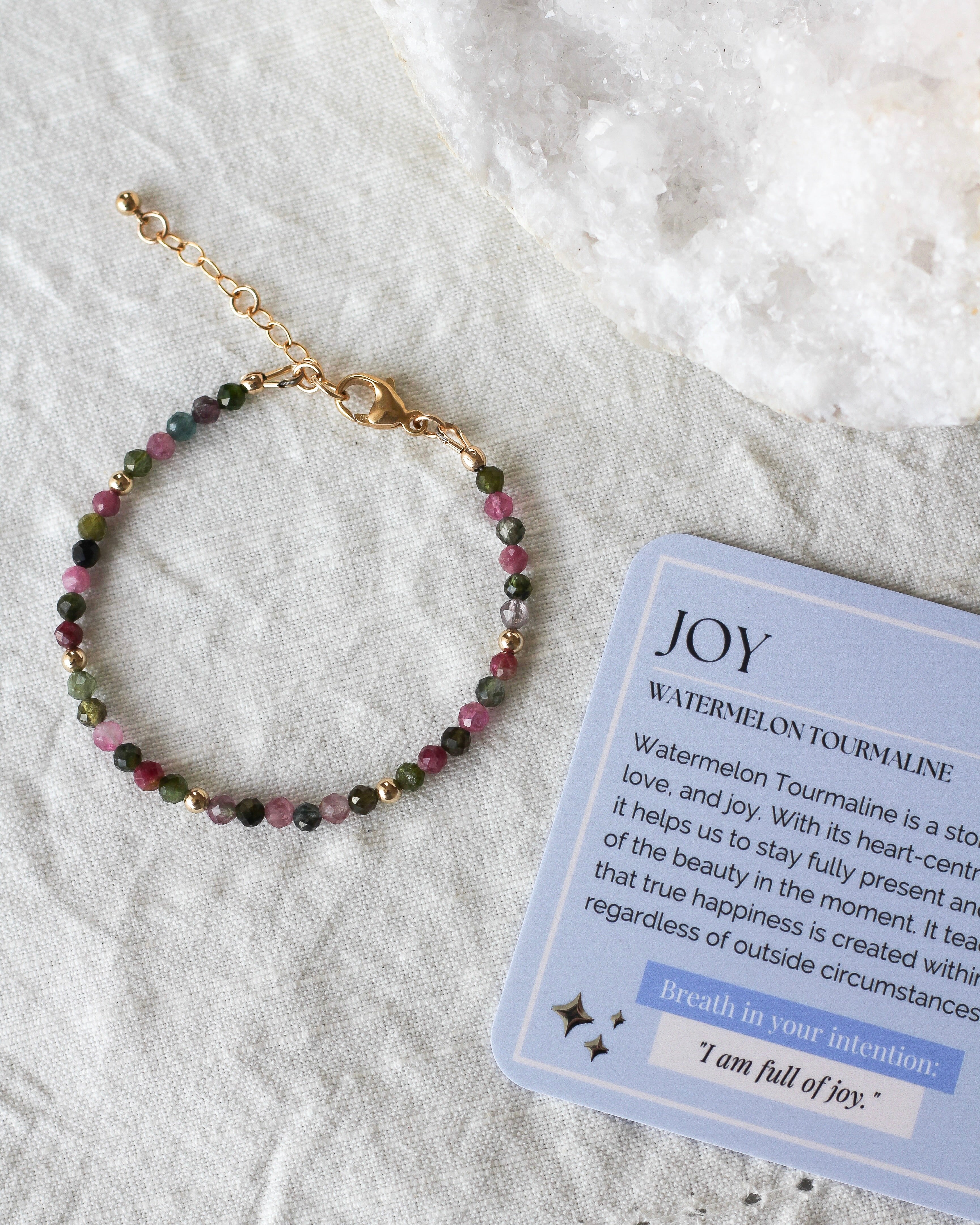 Joy Intention Bracelet | Watermelon Tourmaline