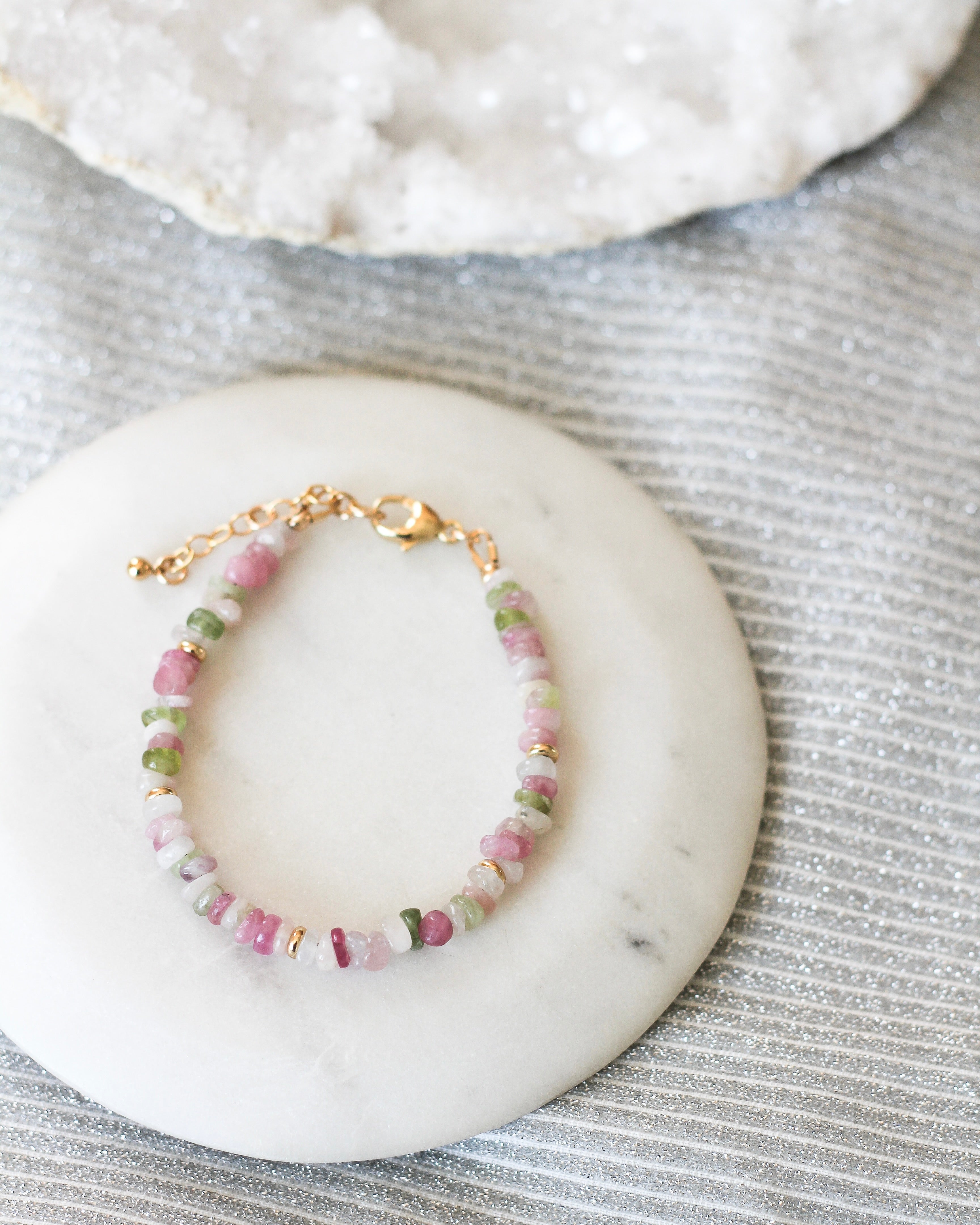 Joy Pebble Bracelet | Watermelon Tourmaline