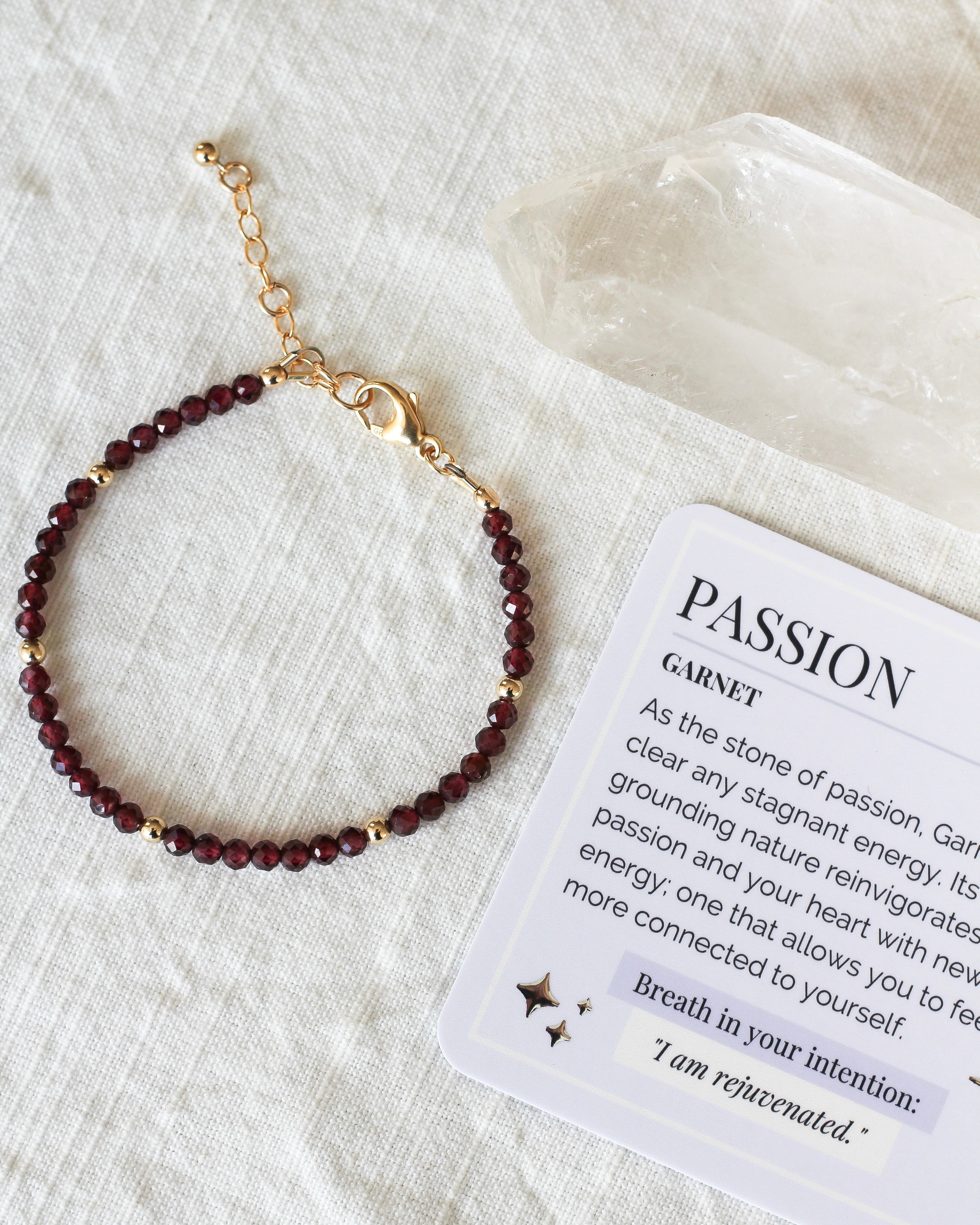 Passion Intention Bracelet | Garnet