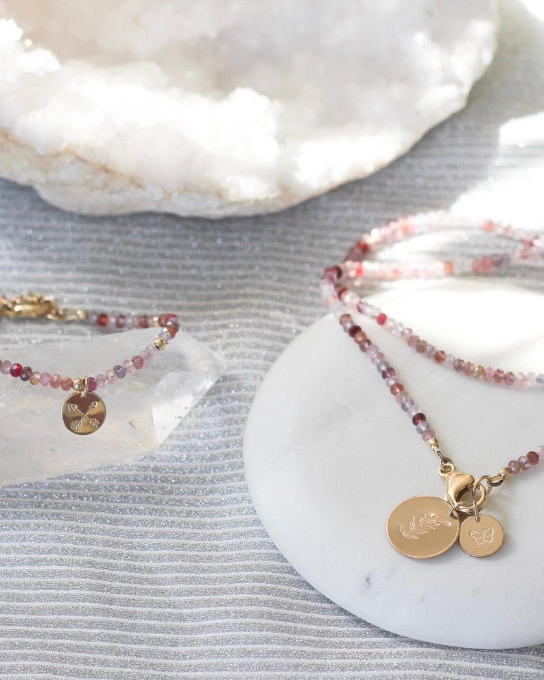 Courage Intention Necklace | Spinel