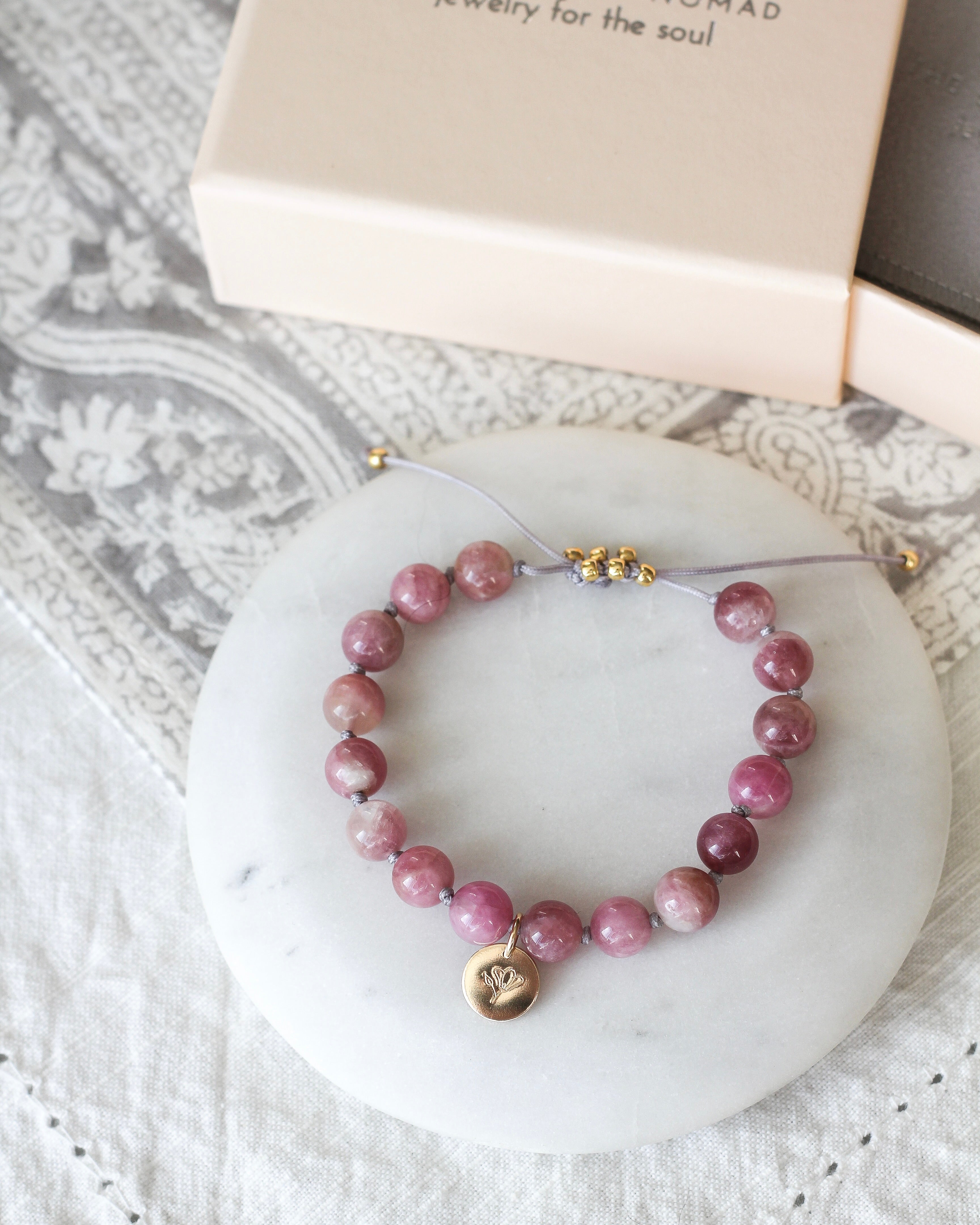 Nurture Mala Bracelet | Pink Tourmaline