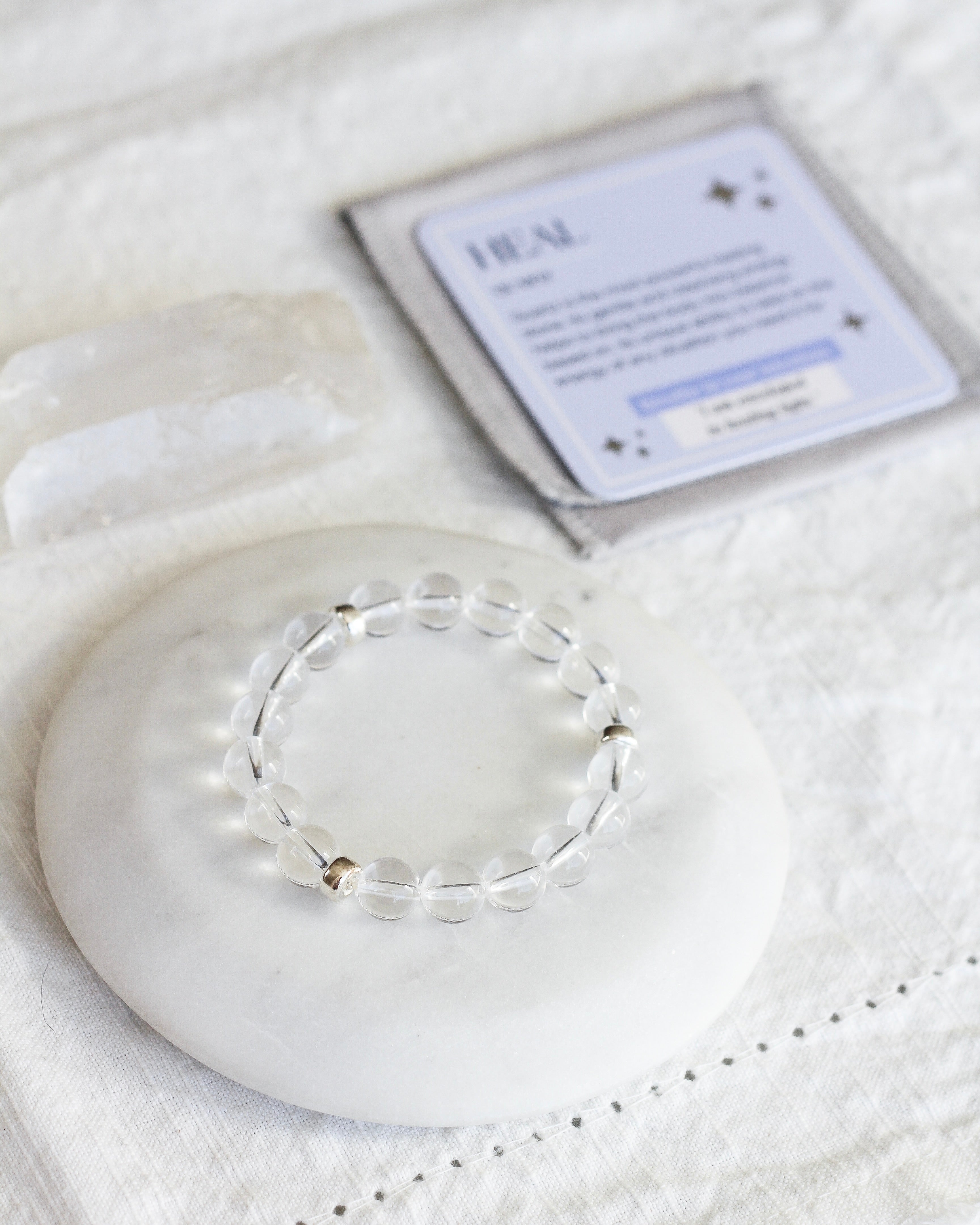Heal Aura Bracelet | Clear Quartz