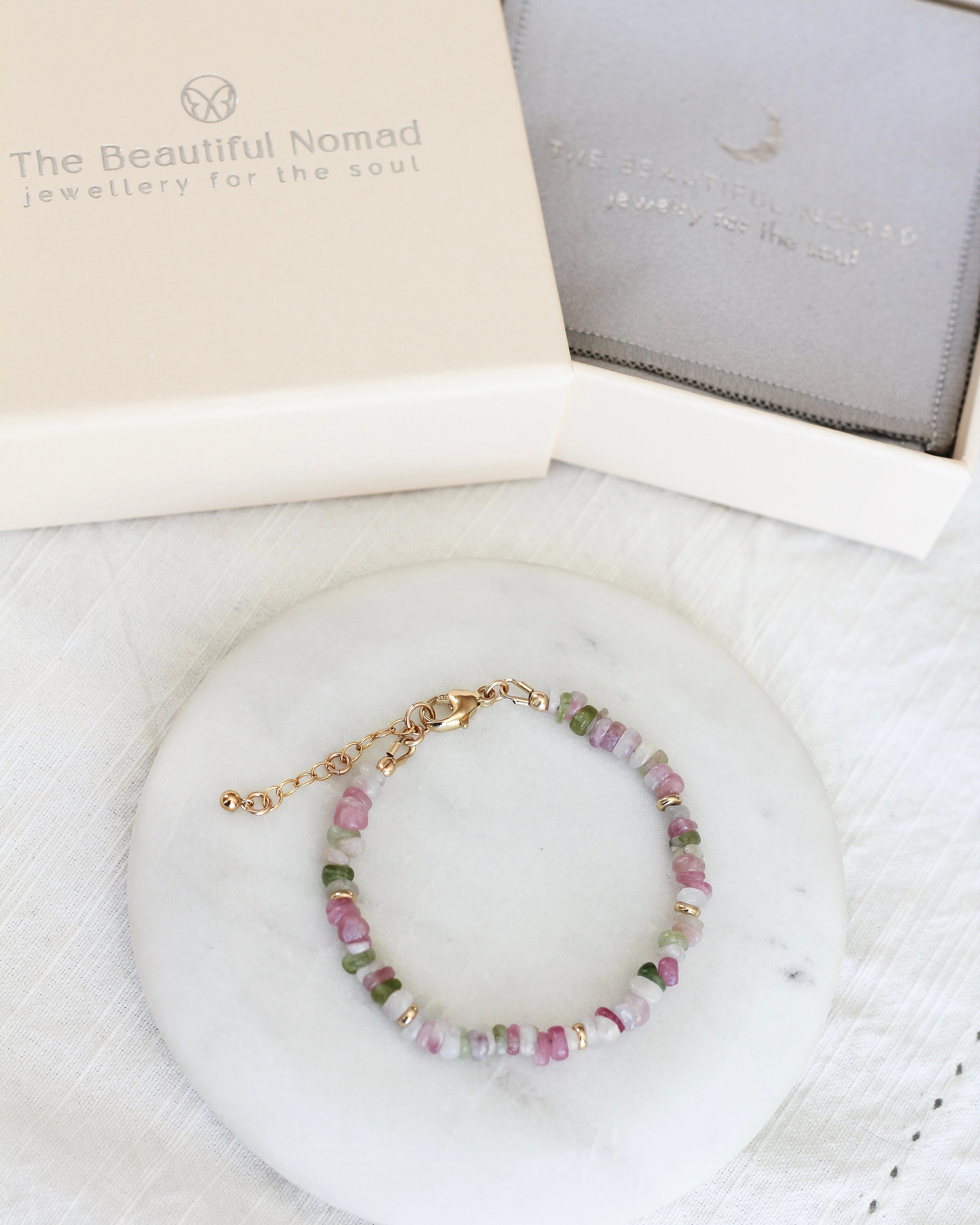 Joy Pebble Bracelet | Watermelon Tourmaline