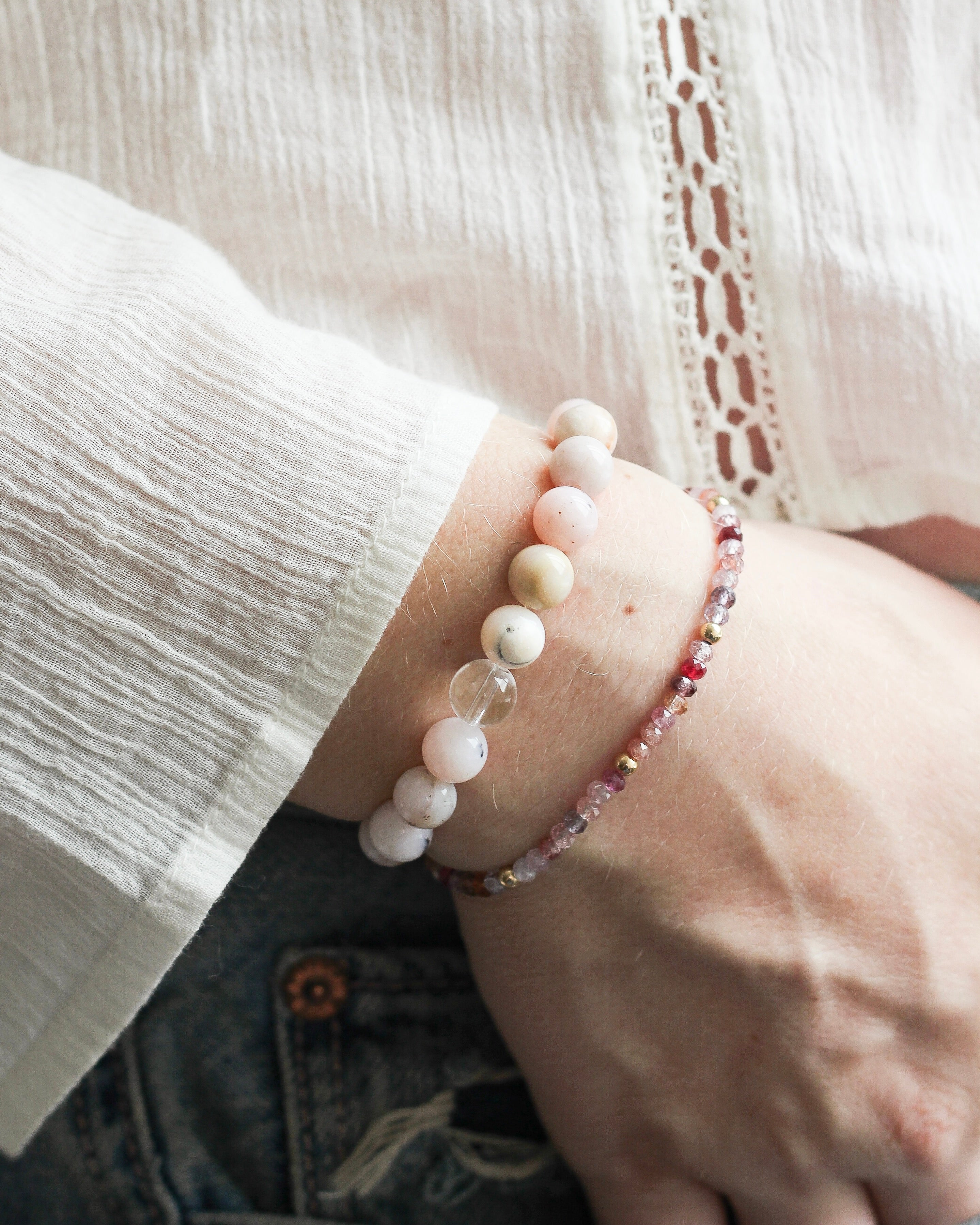 Restore Aura Bracelet | Pink Opal