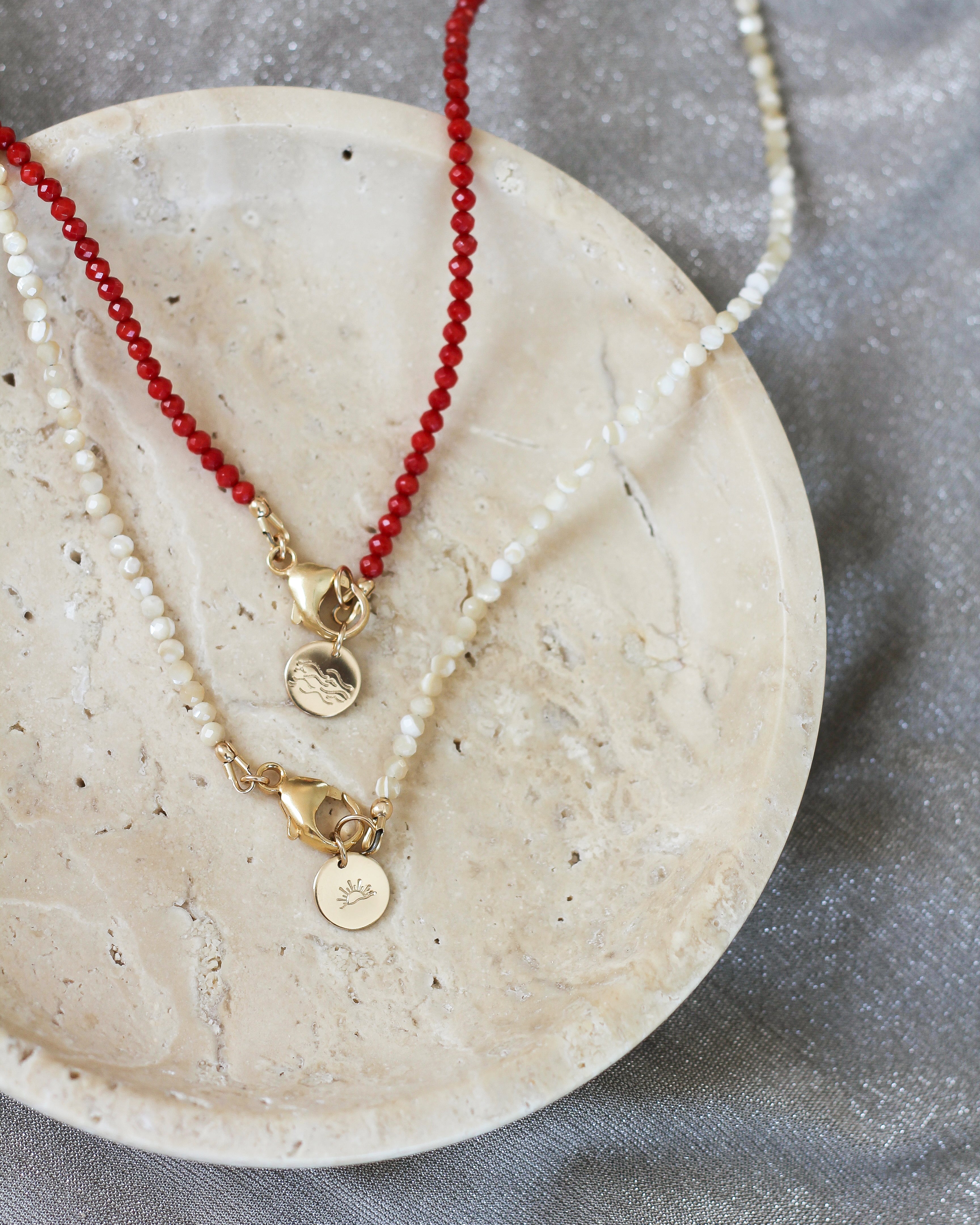 Solace Intention Necklace | Mother of Pearl
