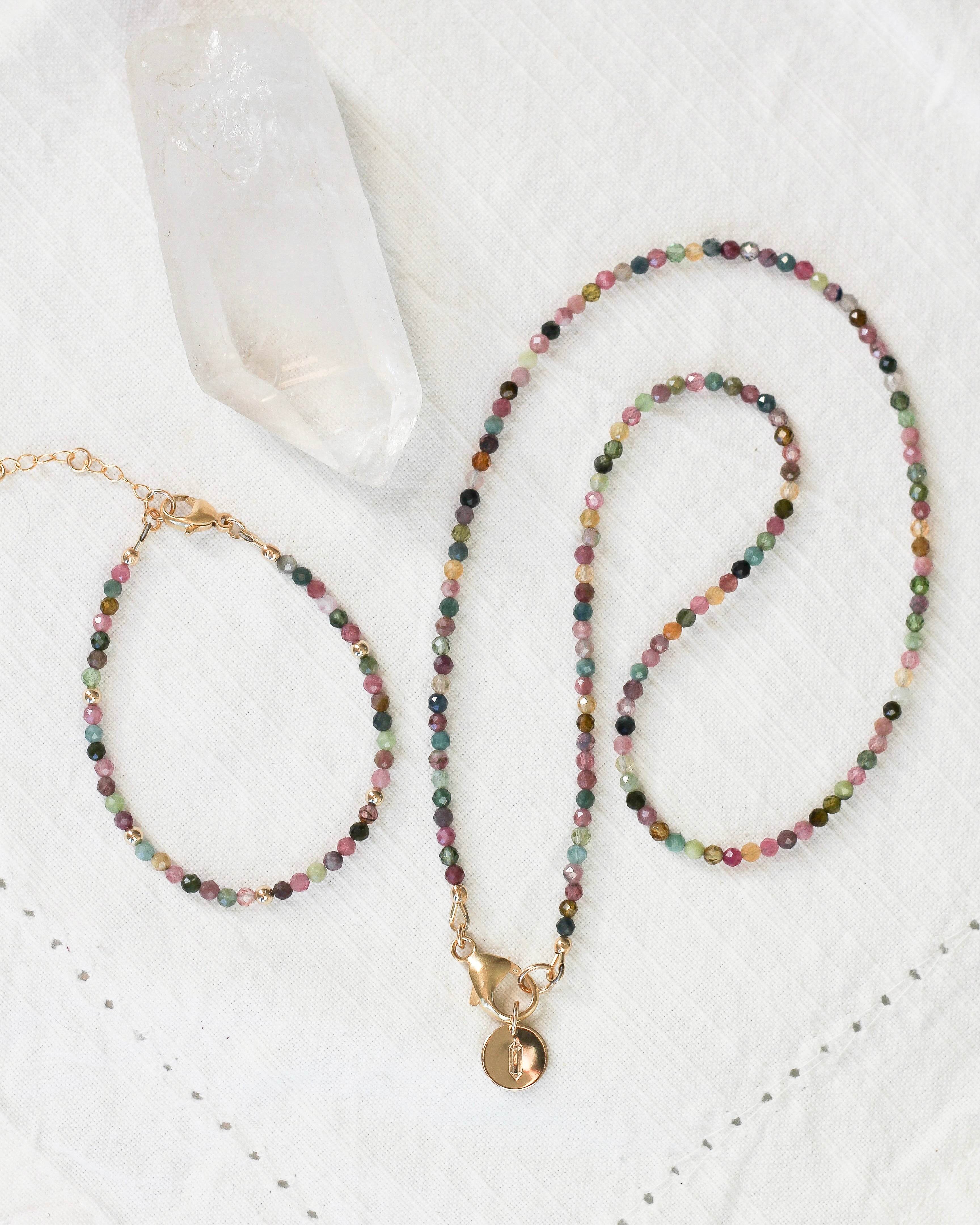 Joy Intention Necklace | Watermelon Tourmaline