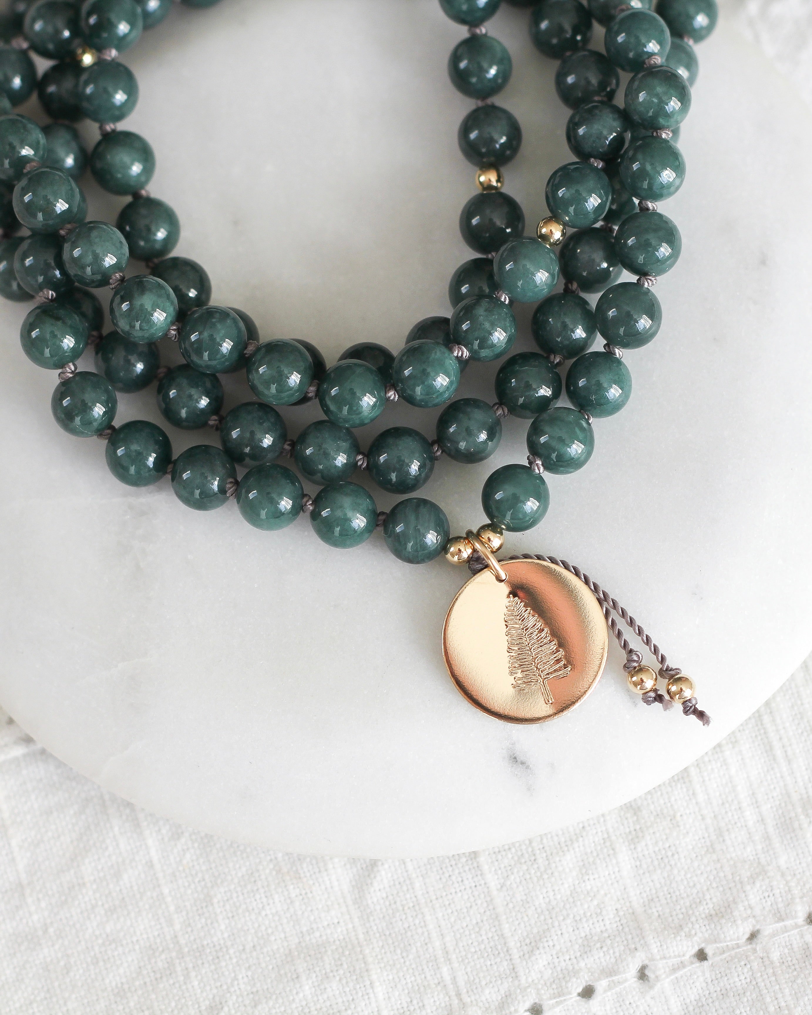 Devotion Mala Pendant Necklace | Guatemalan Jade