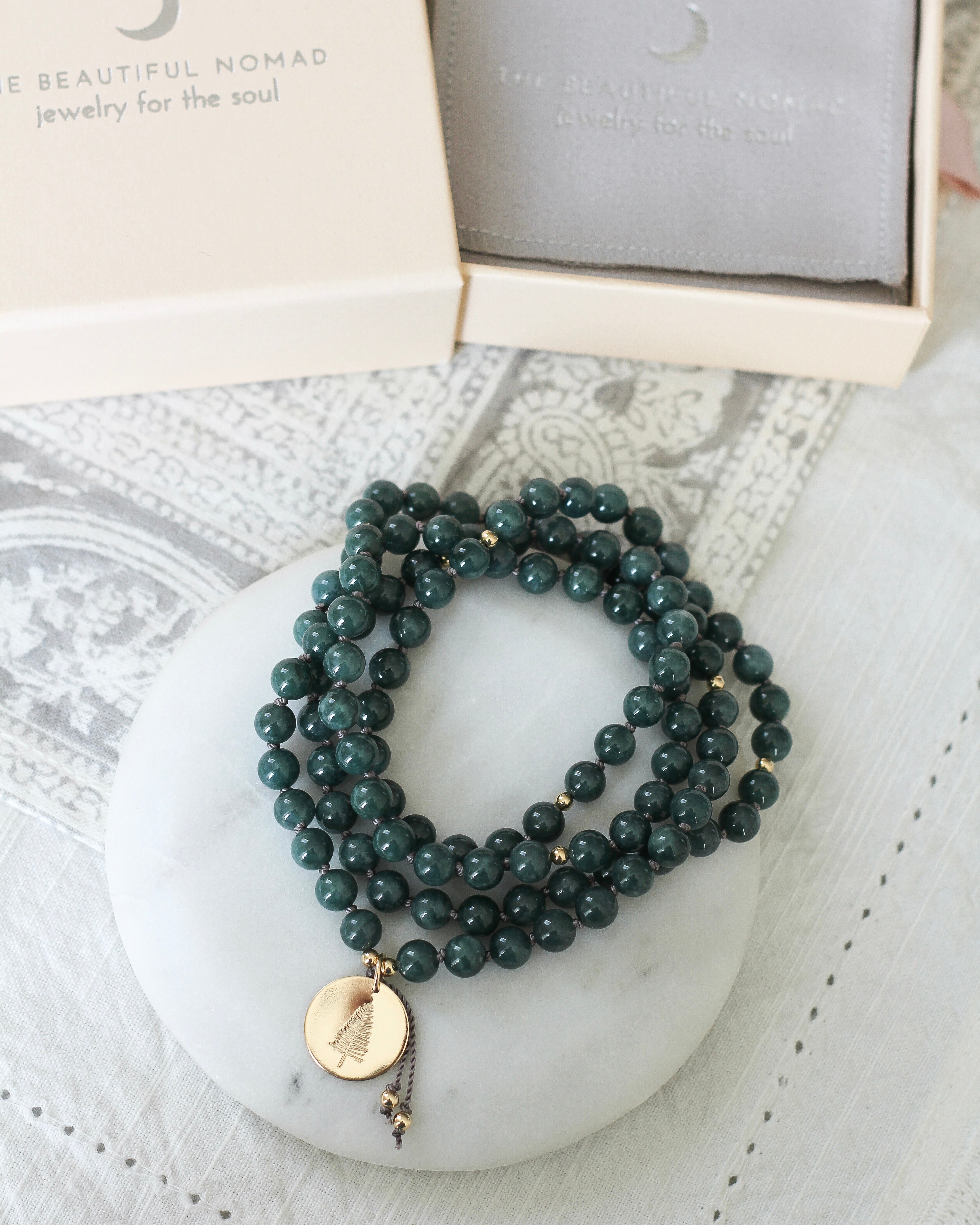 Devotion Mala Pendant Necklace | Guatemalan Jade