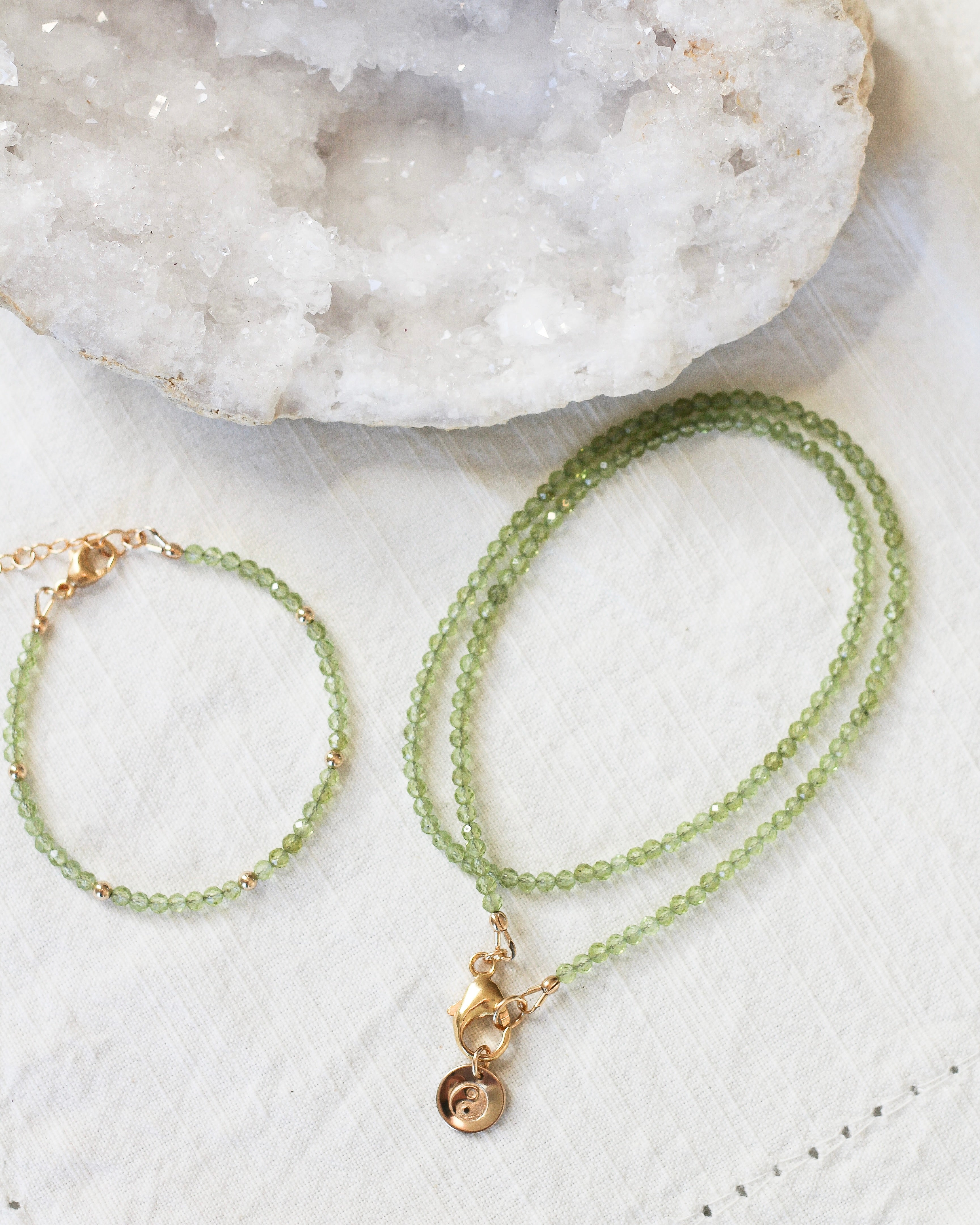 Balance Intention Necklace | Peridot