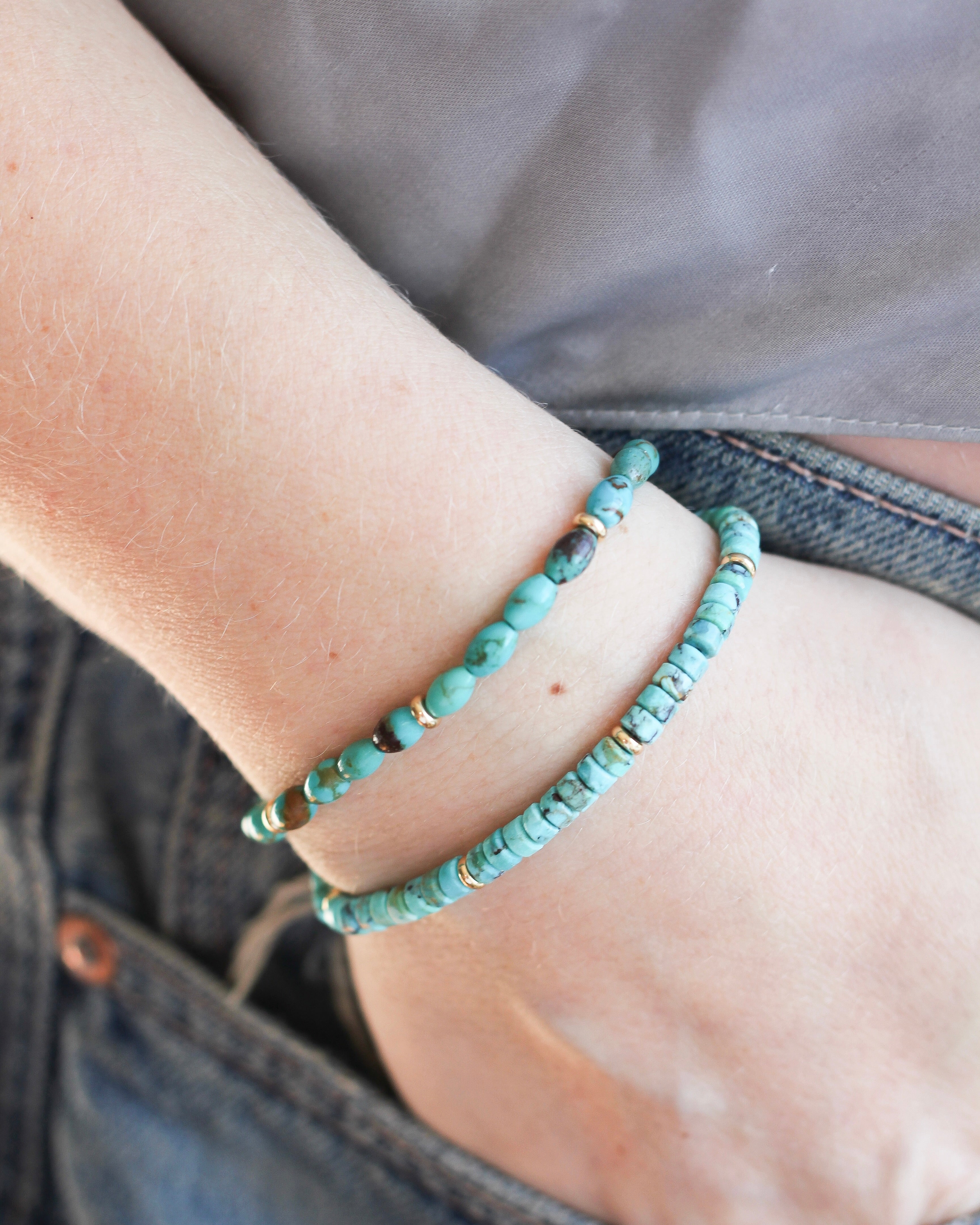 Serenity Heishi Bracelet | Turquoise