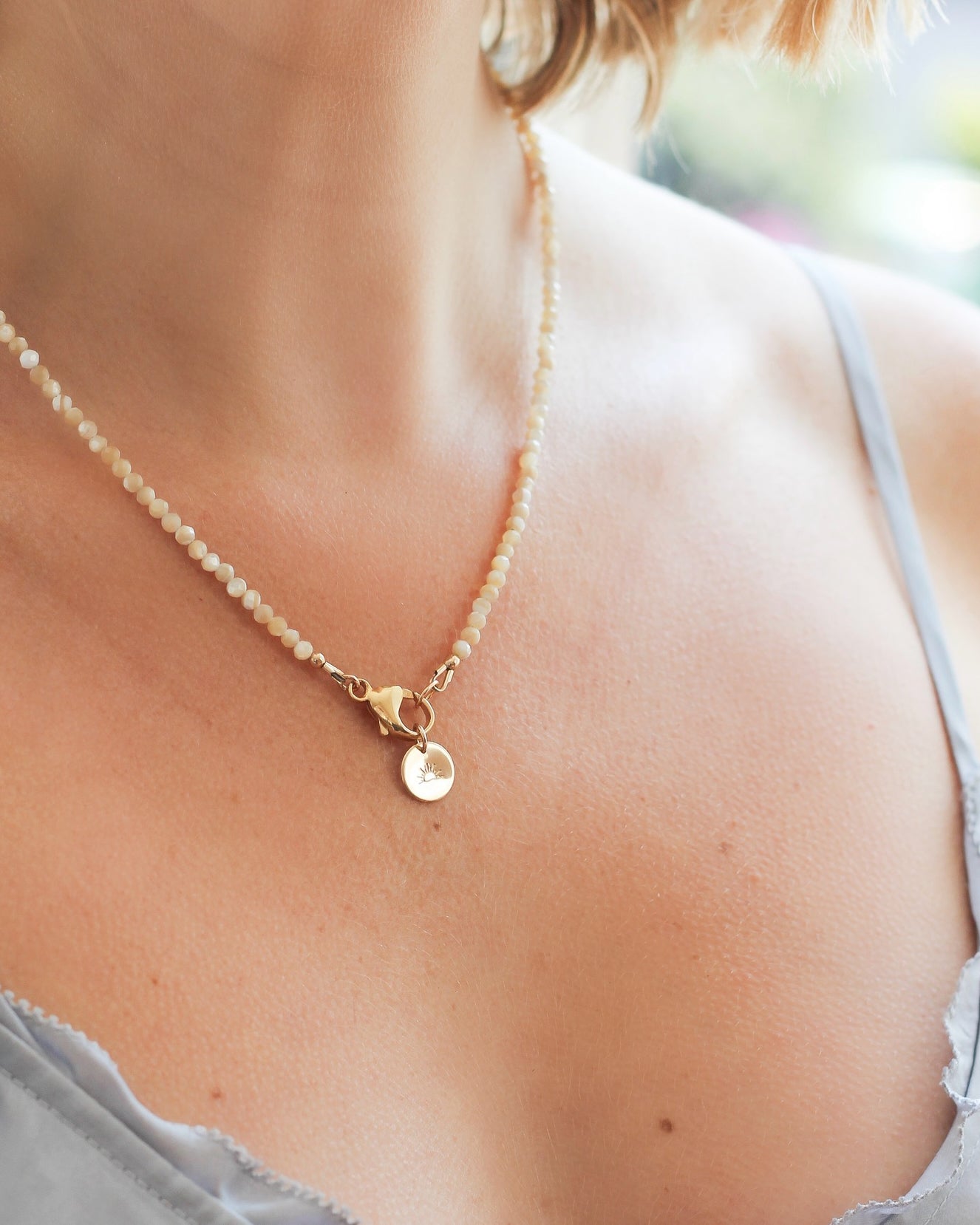 Solace Intention Necklace | Mother of Pearl