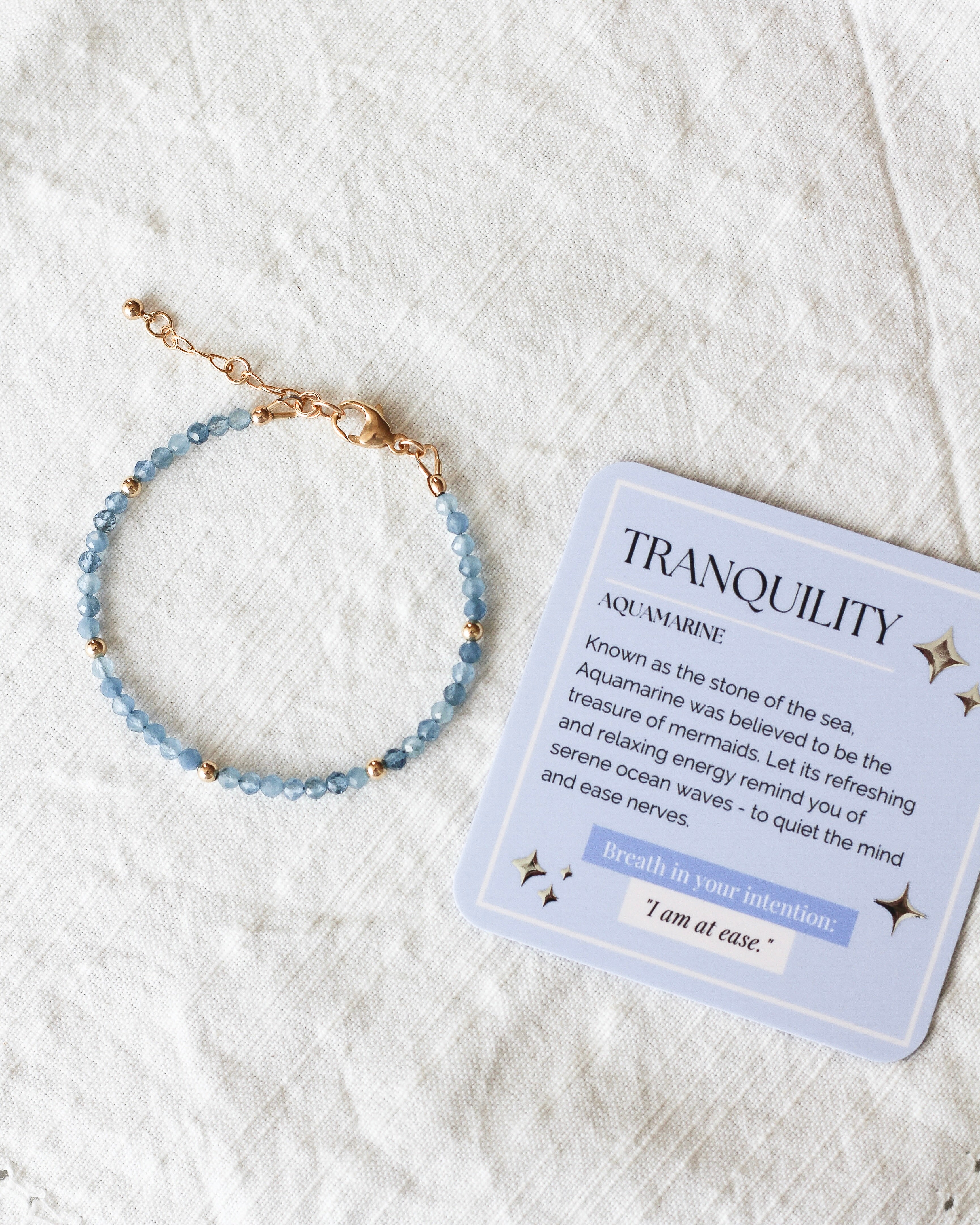 Tranquility Intention Bracelet | Aquamarine