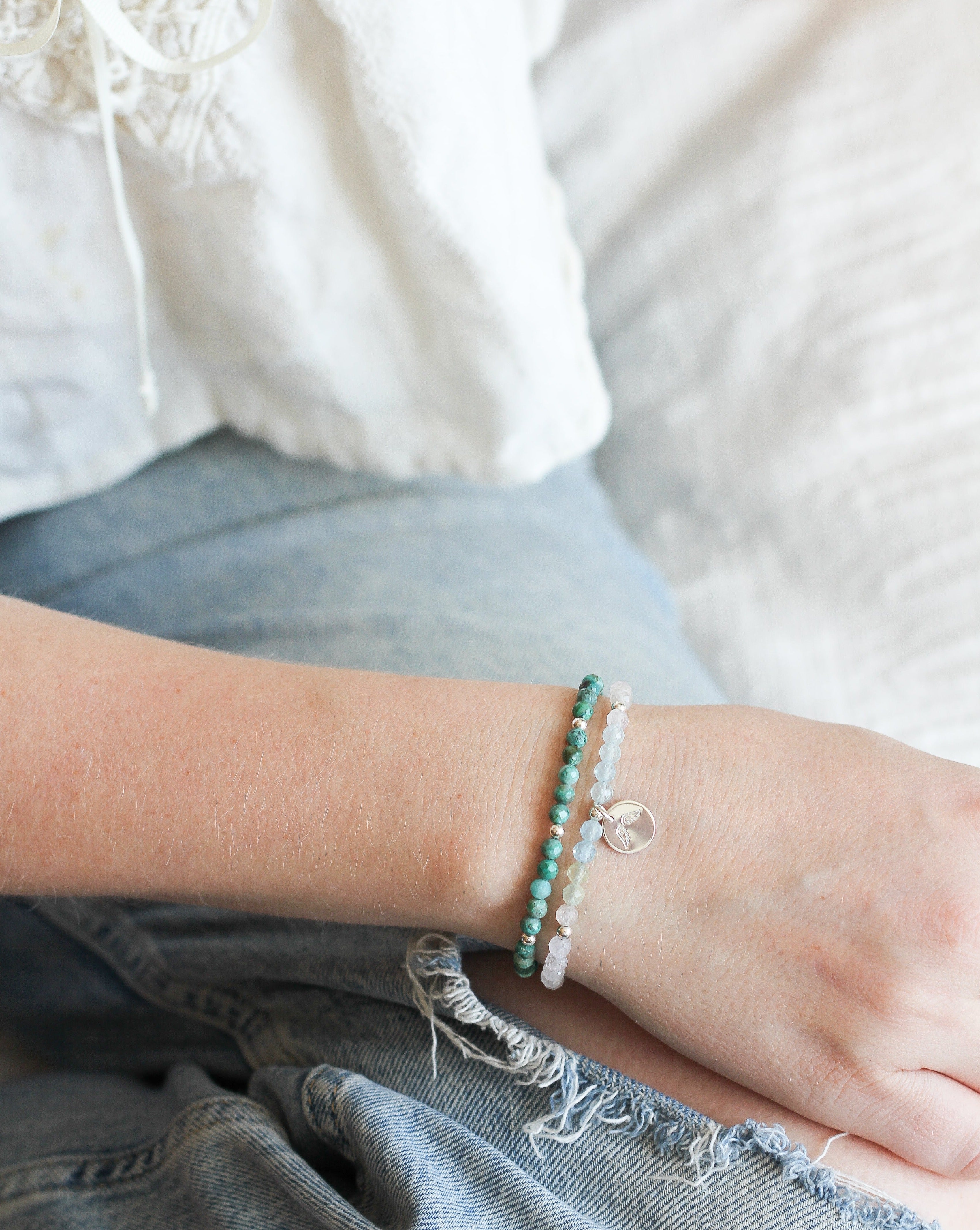 chrysocolla intention bracelet