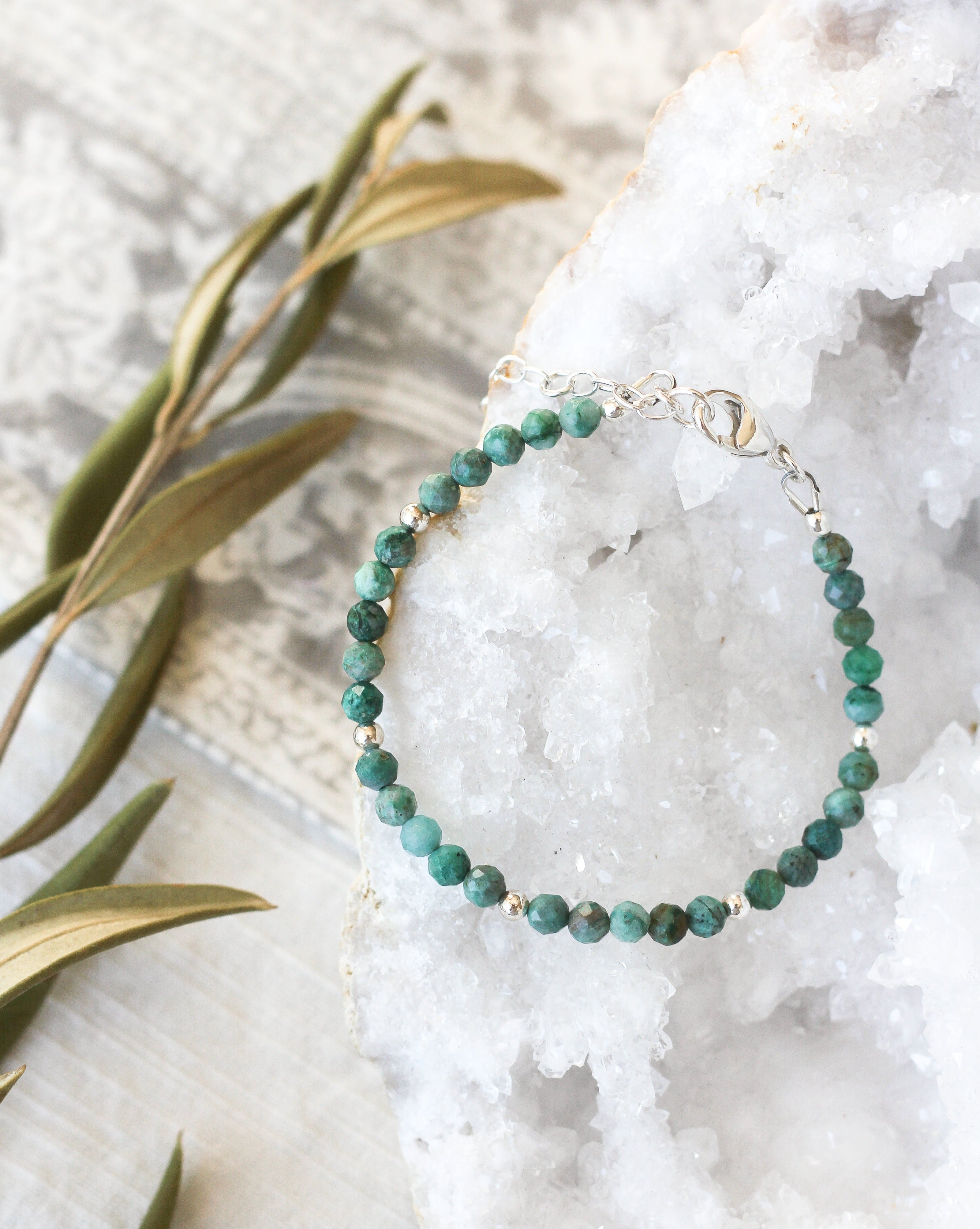 chrysocolla intention bracelet