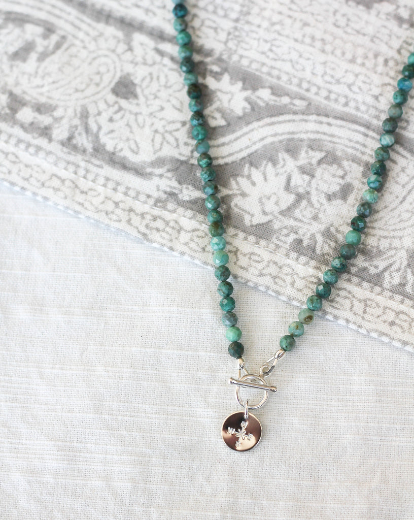 chrysocolla intention necklace