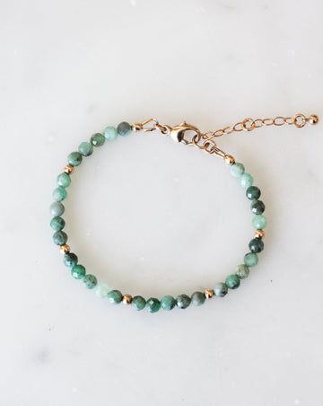 emerald intention bracelet