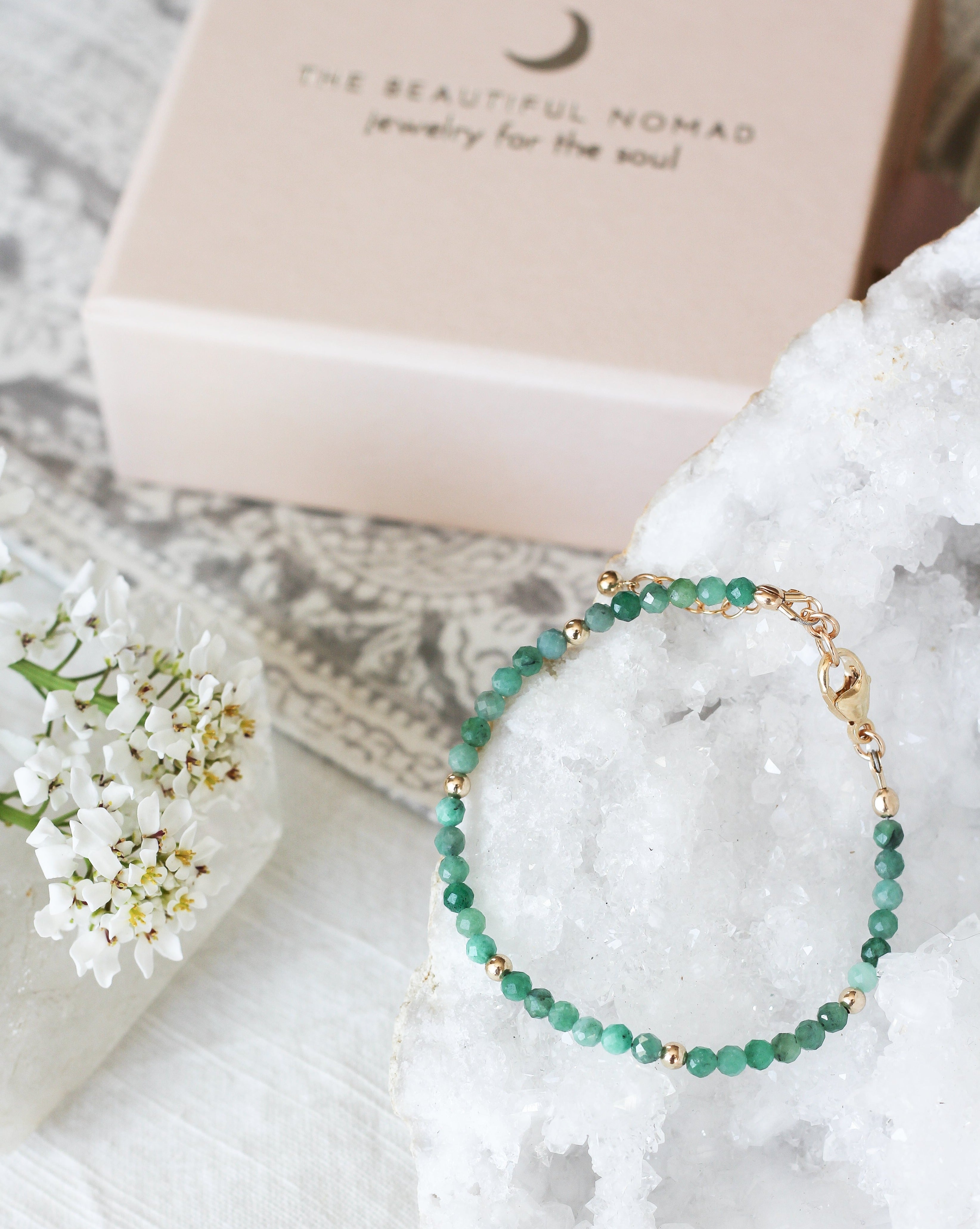 emerald intention bracelet