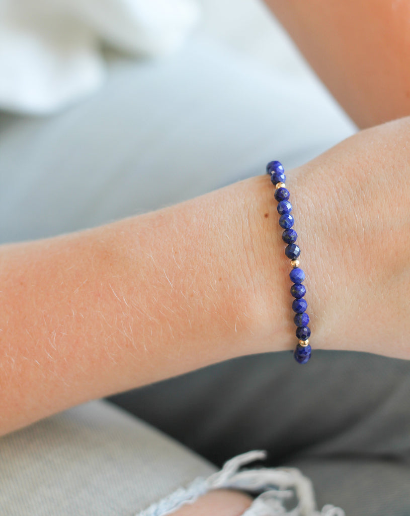 lapis lazuli intention bracelet