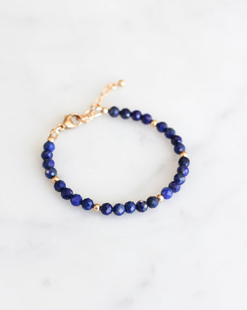 lapis lazuli intention bracelet