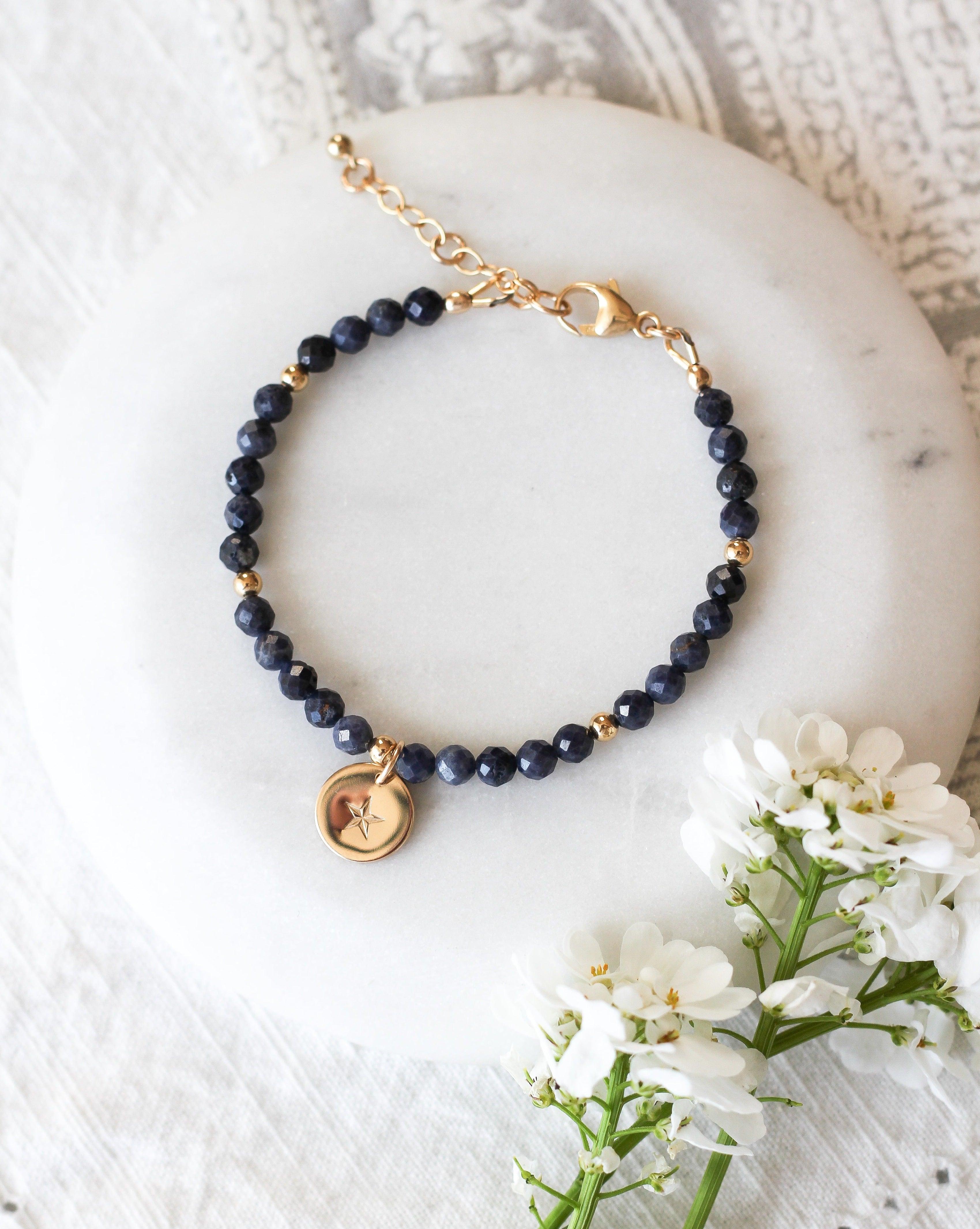 sapphire intention bracelet