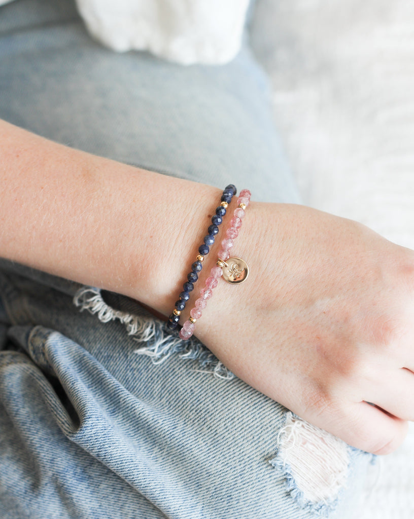 sapphire intention bracelet