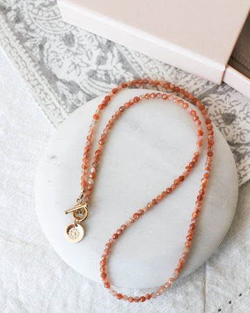 sunstone intention necklace