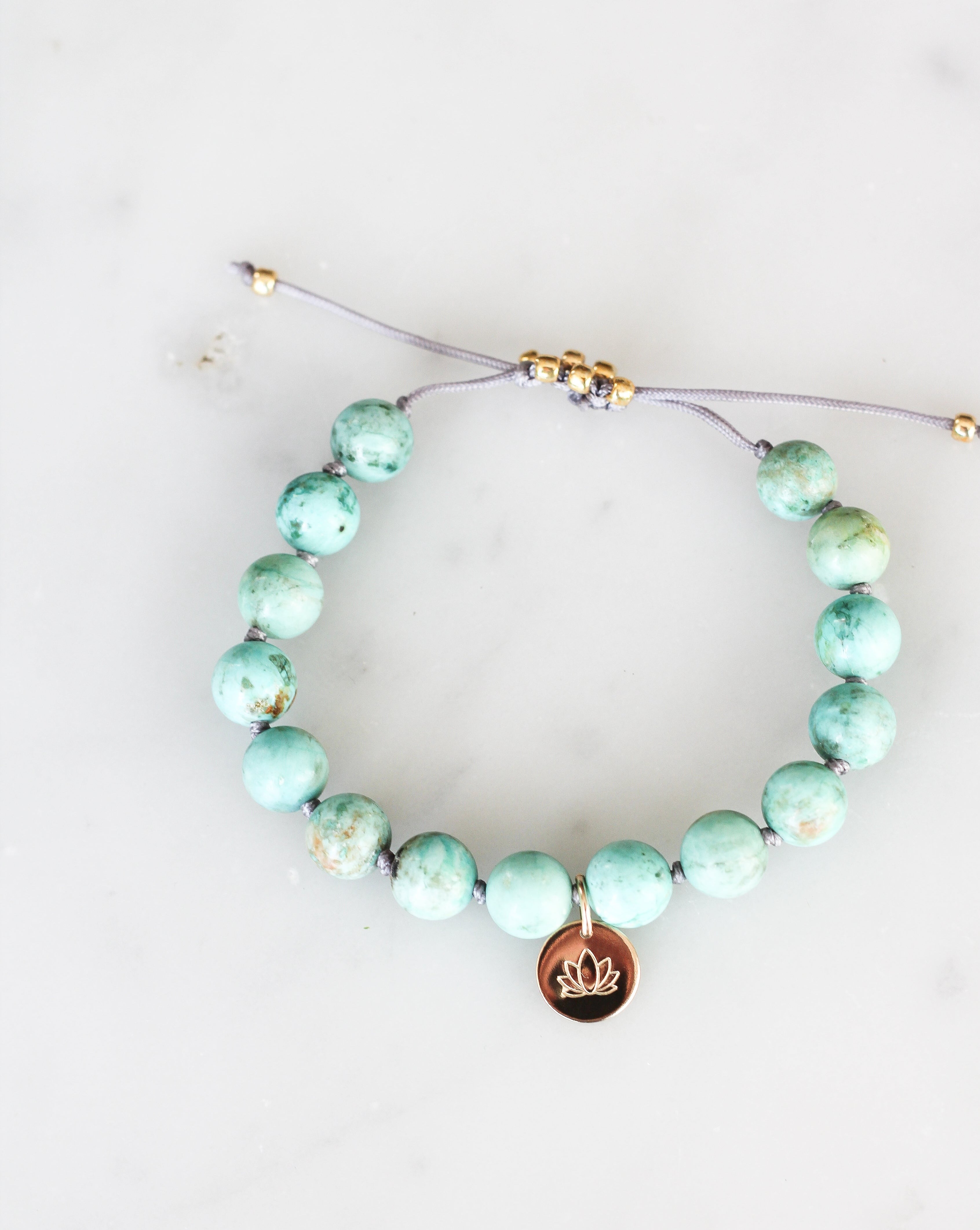 turquoise mala beads bracelet