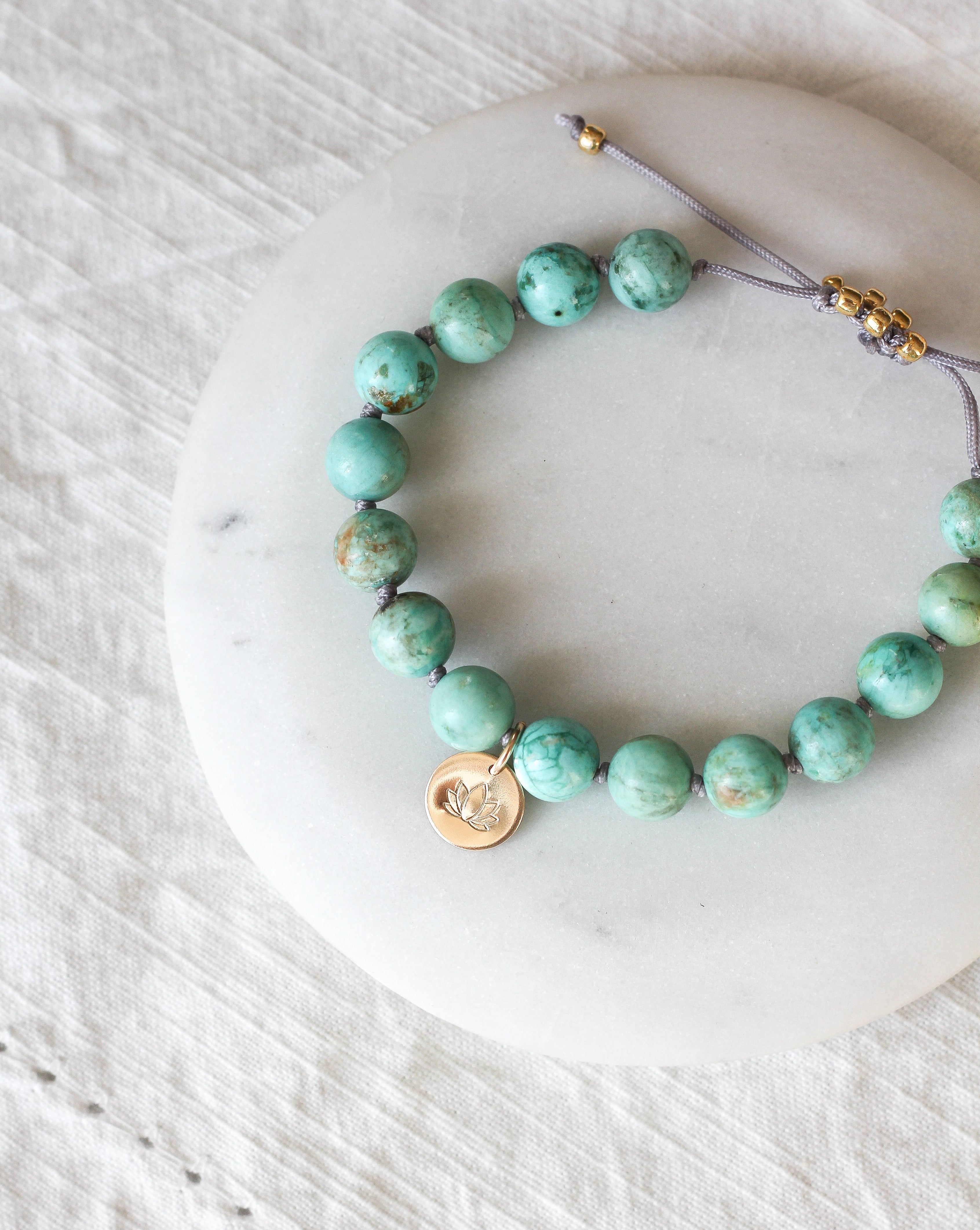 turquoise mala beads bracelet